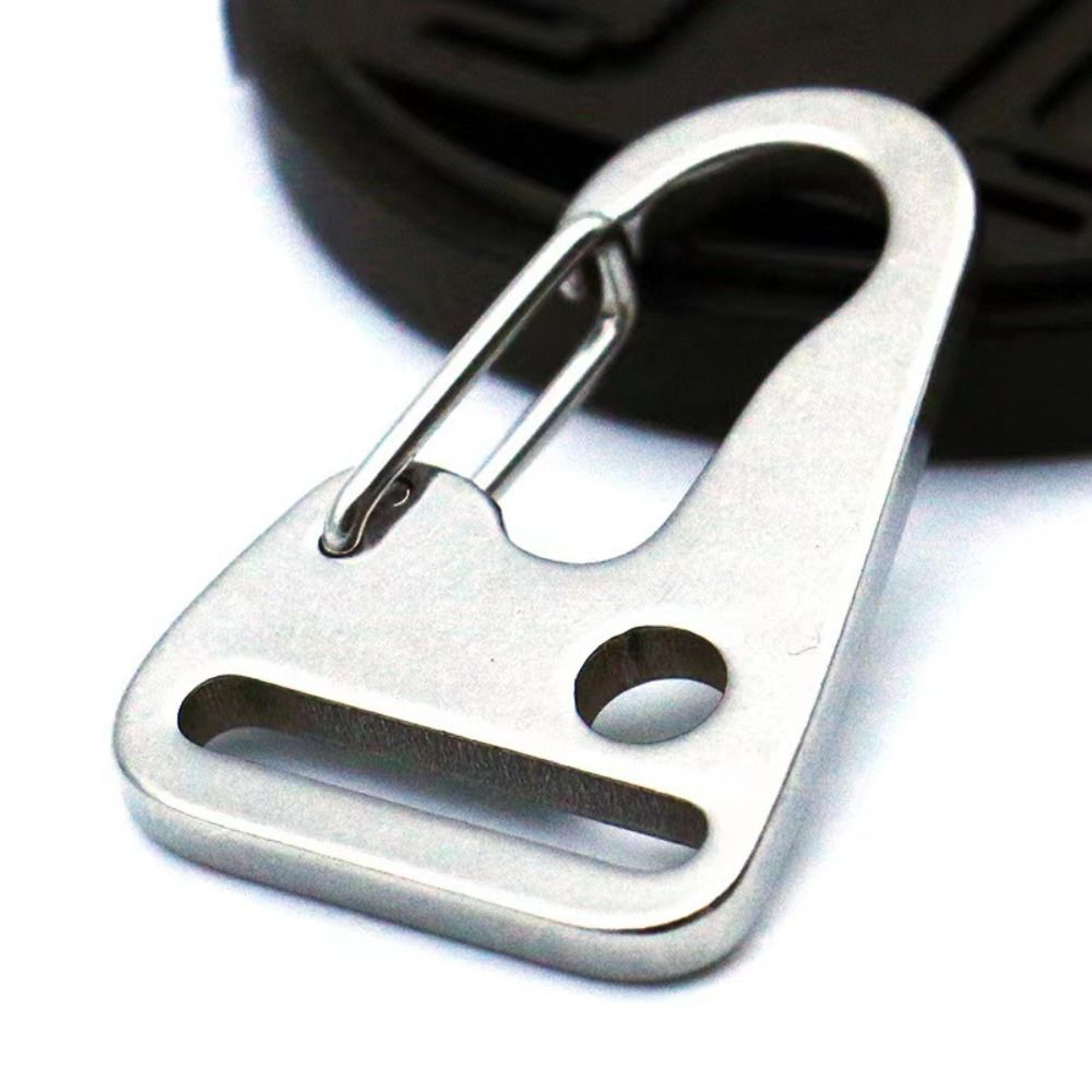 heavy duty stainless steel carabiner clip belt hook for outdoor gear & edc