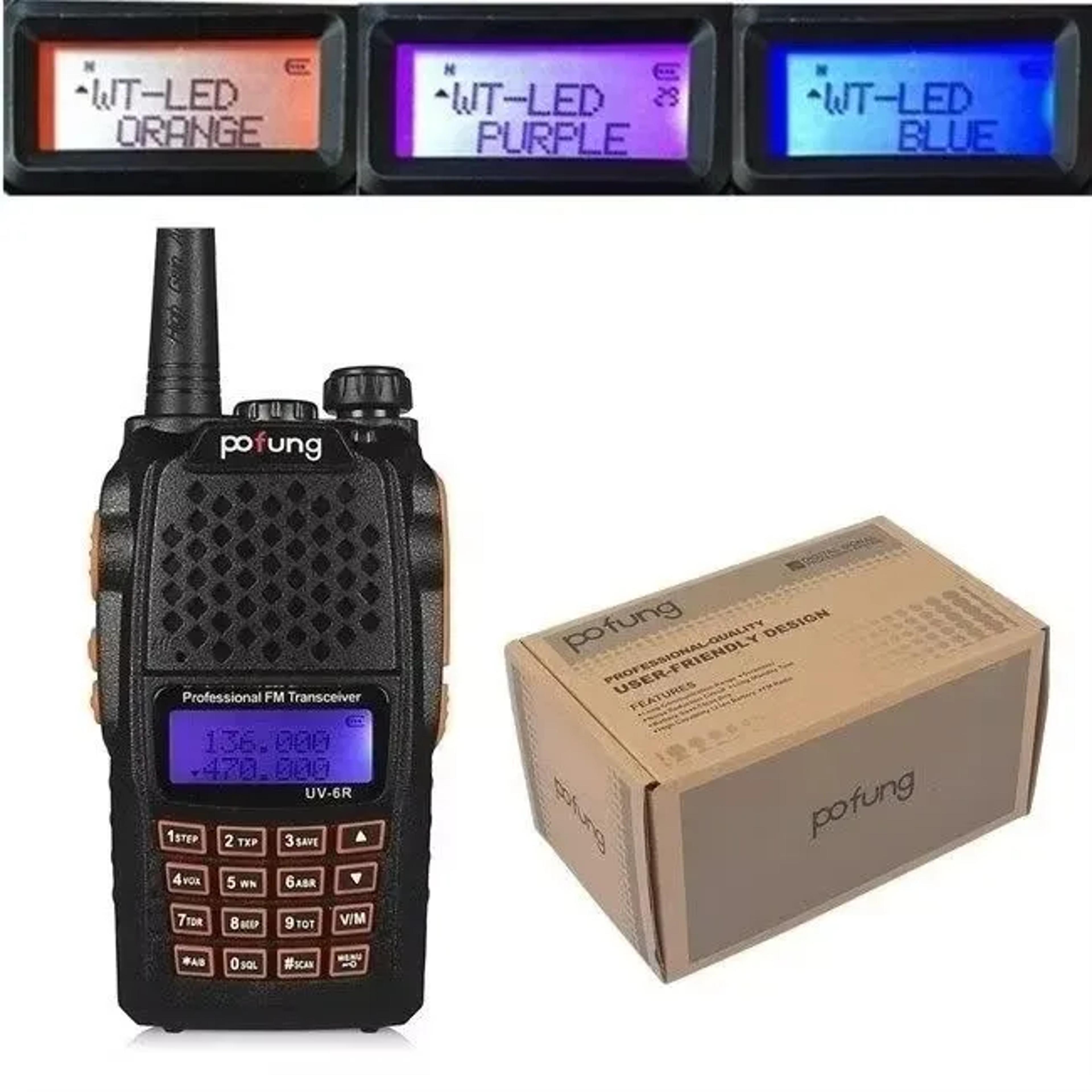portable dual band handheld radio scanner & two way transceiver for emergency communication