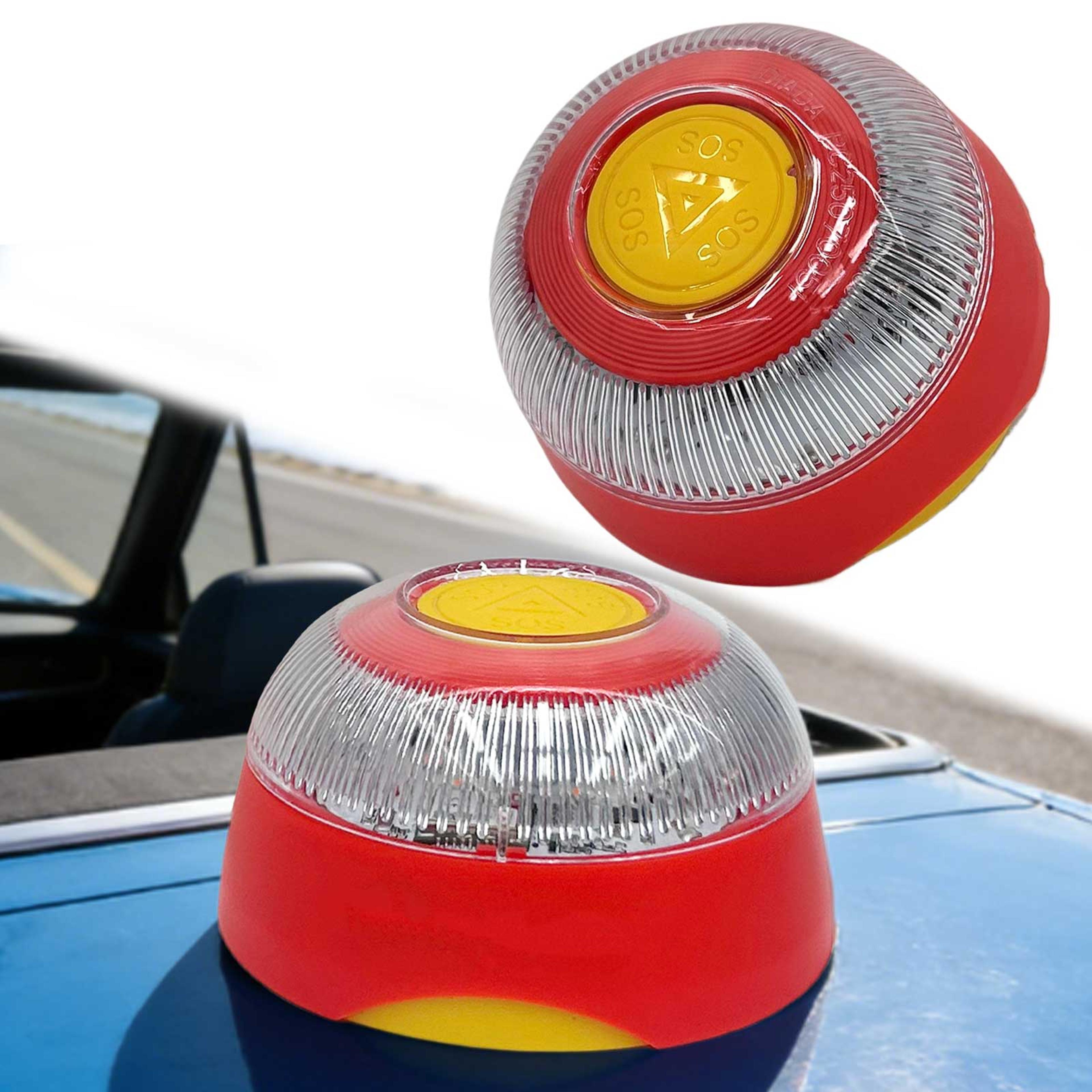 Smart Car Emergency Beacon Light With Geolocation  ESim  LongLasting Safety Signal Lamp 2