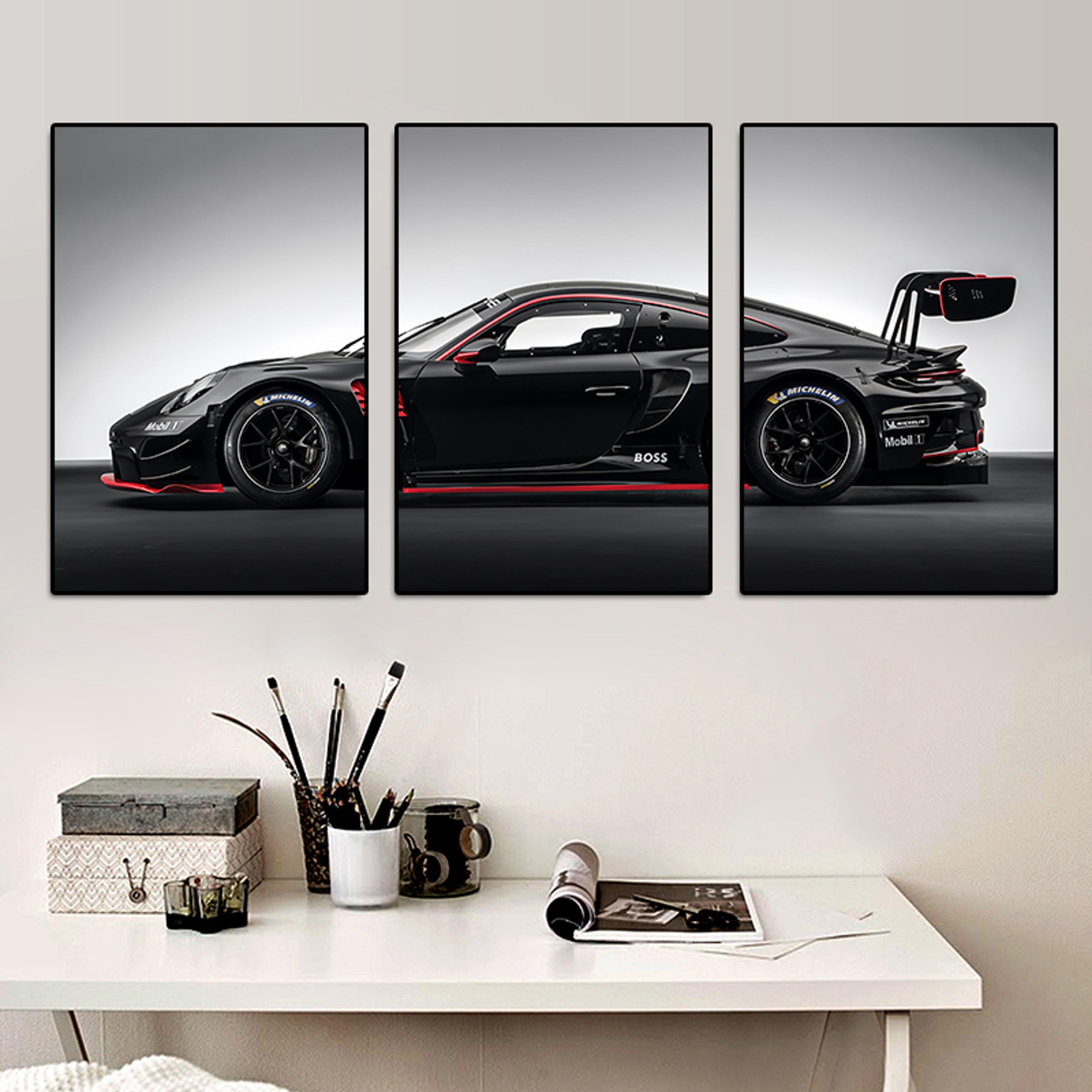 vintage car wall art set industrial automotive canvas prints