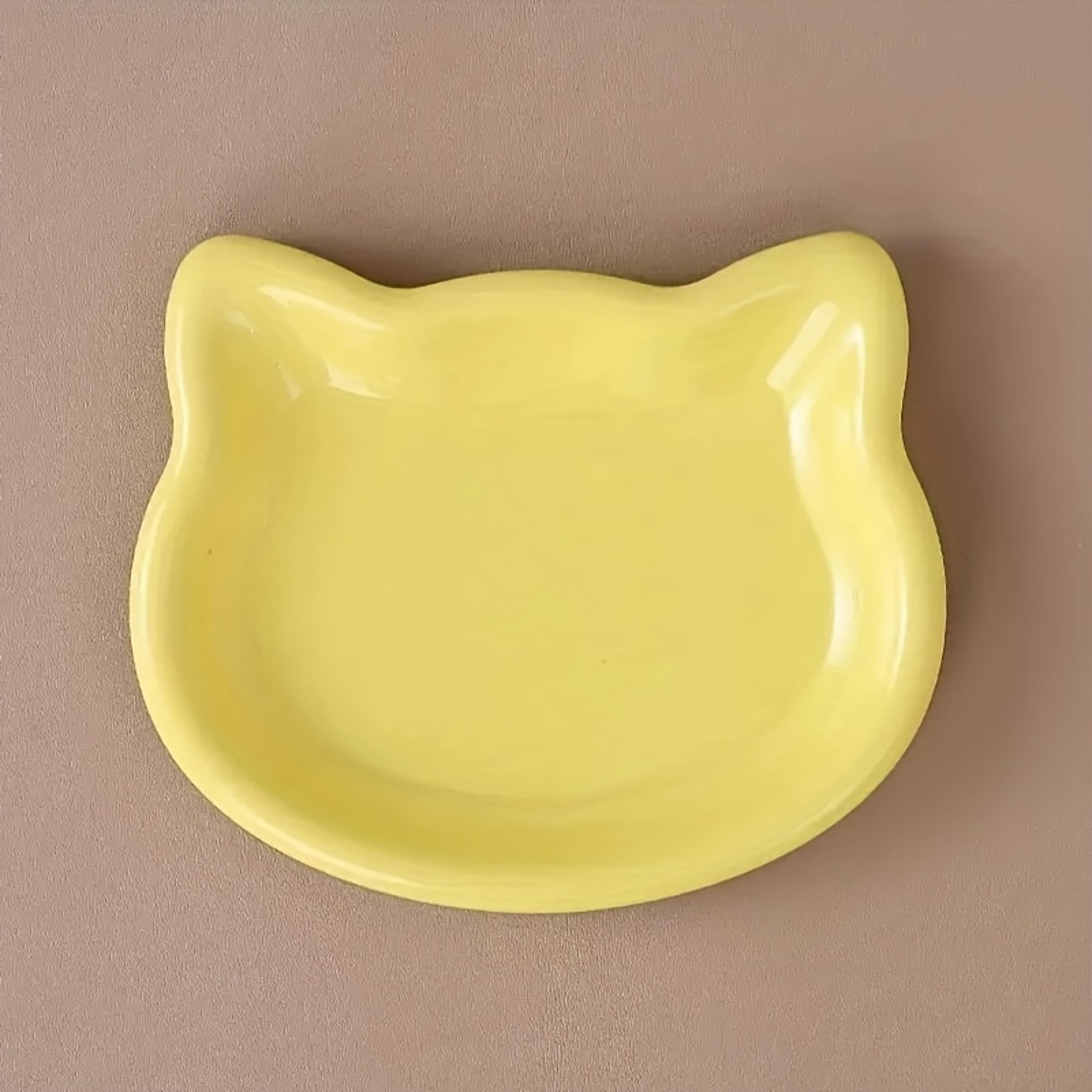 Anti Black Chin Cat Food Dish Multi Compartment Pet Bowl For Healthy Feeding 7