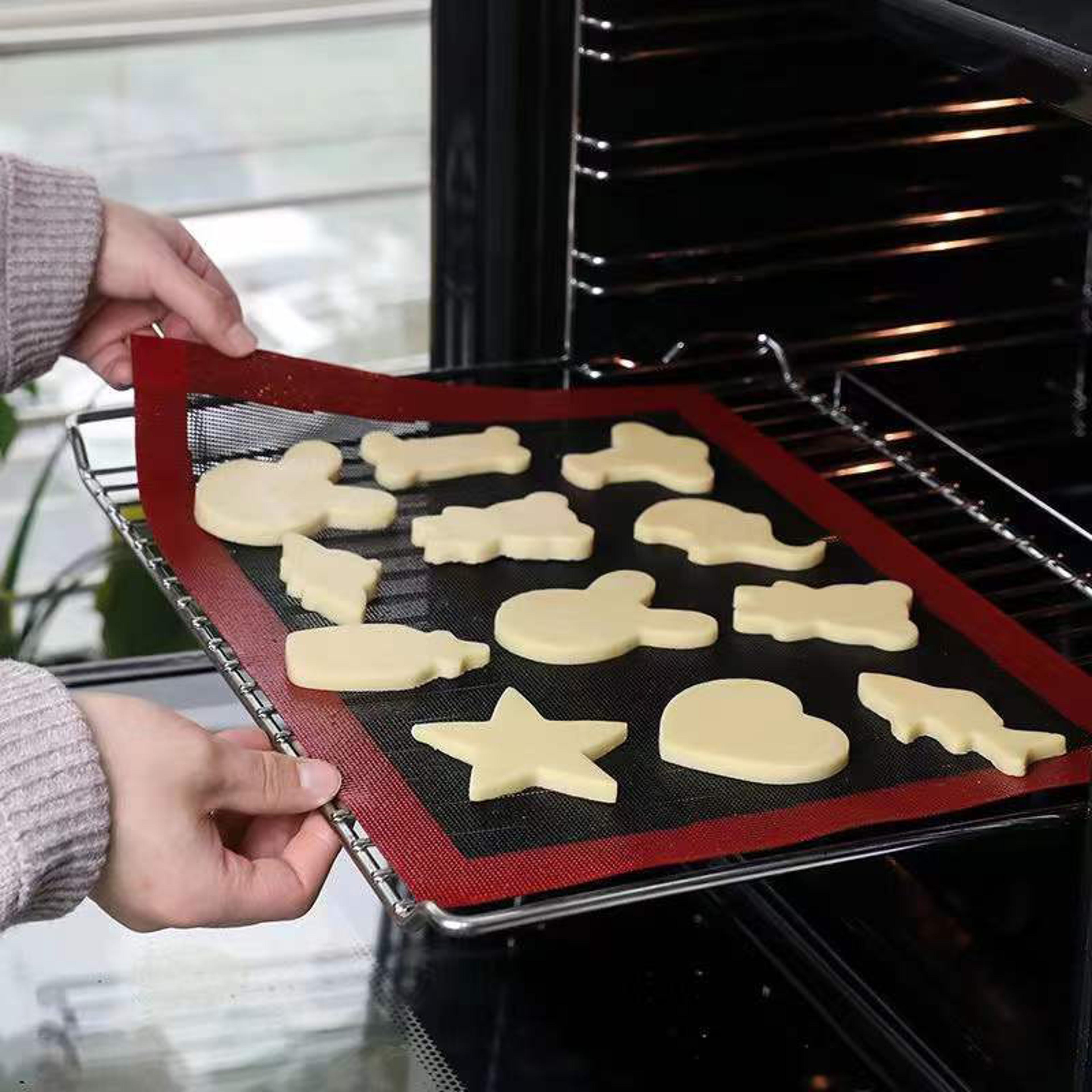 reusable non stick silicone baking mat for oven cookies bread heat resistant grill liner