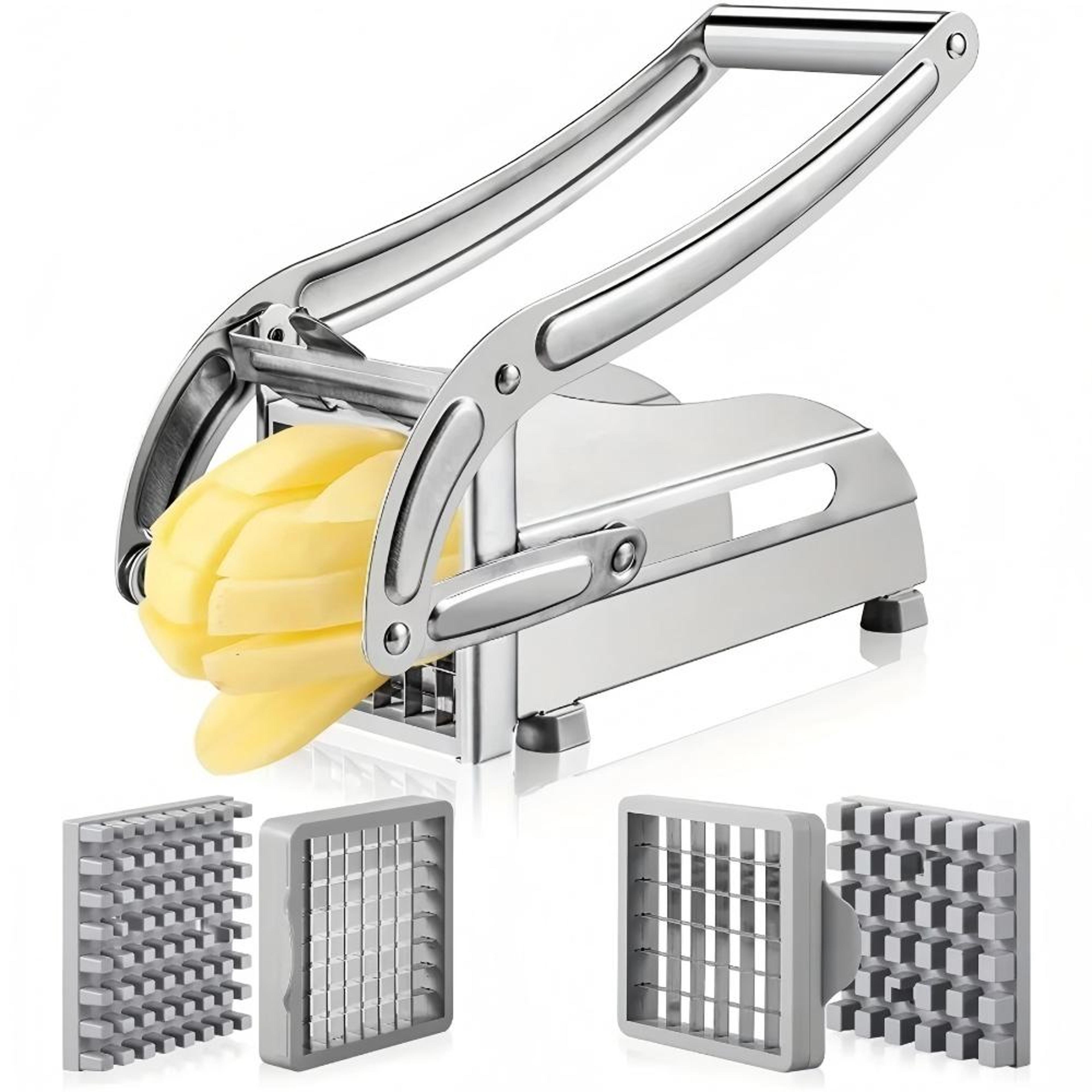 stainless steel french fry cutter and vegetable dicer