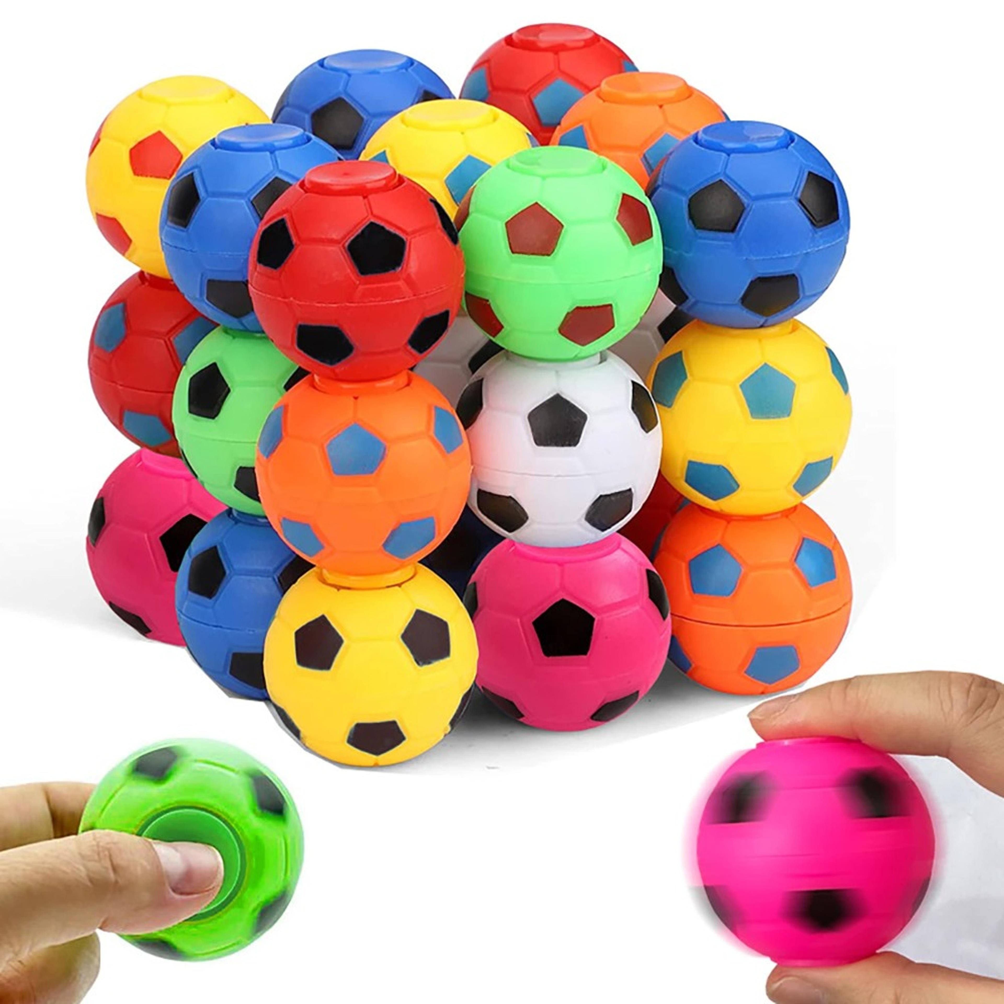 mini fidget spinner soccer ball toy rotatable finger stress relief for kids, party favors