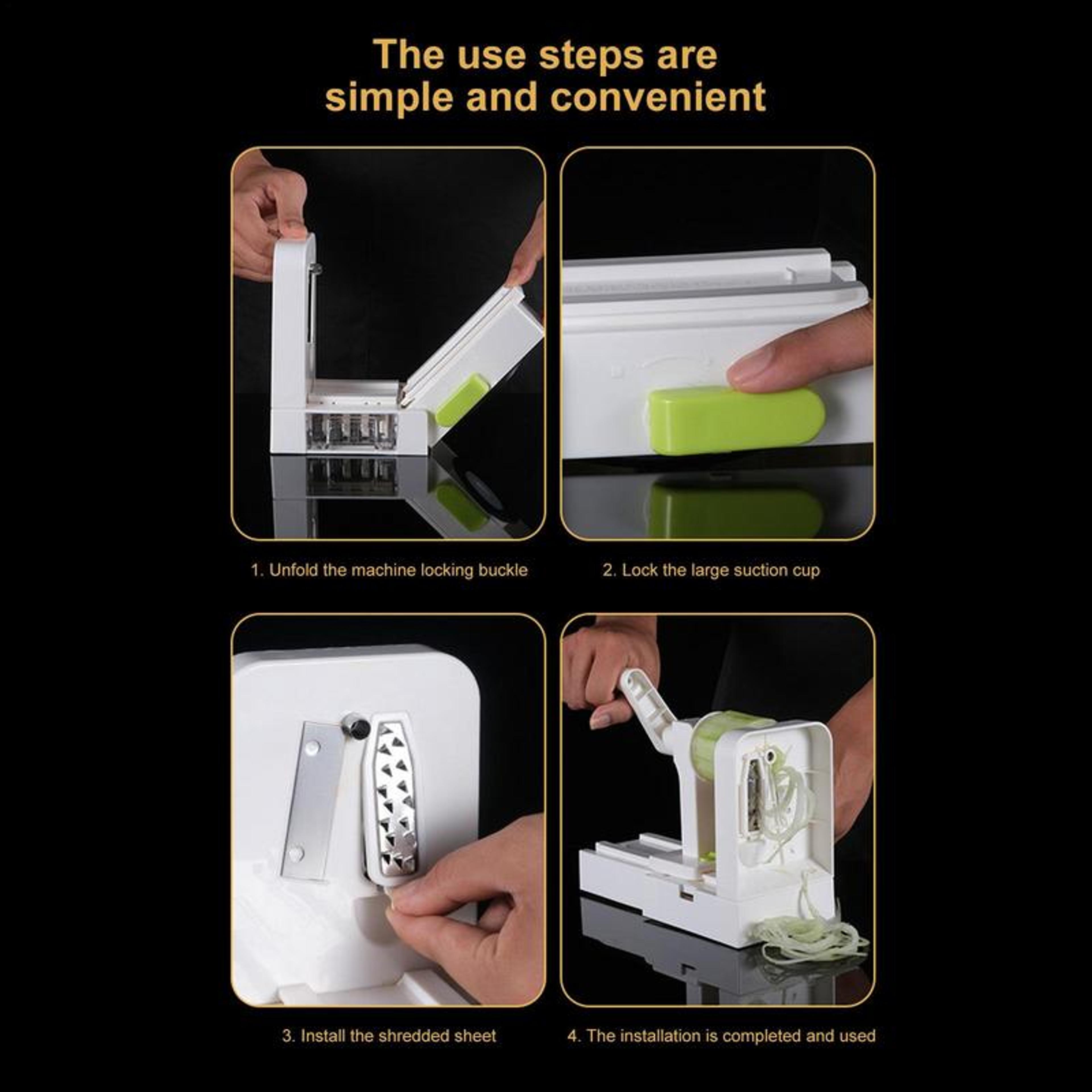 High Speed Spiral Vegetable Slicer  Noodle Maker For Healthy Cooking 2