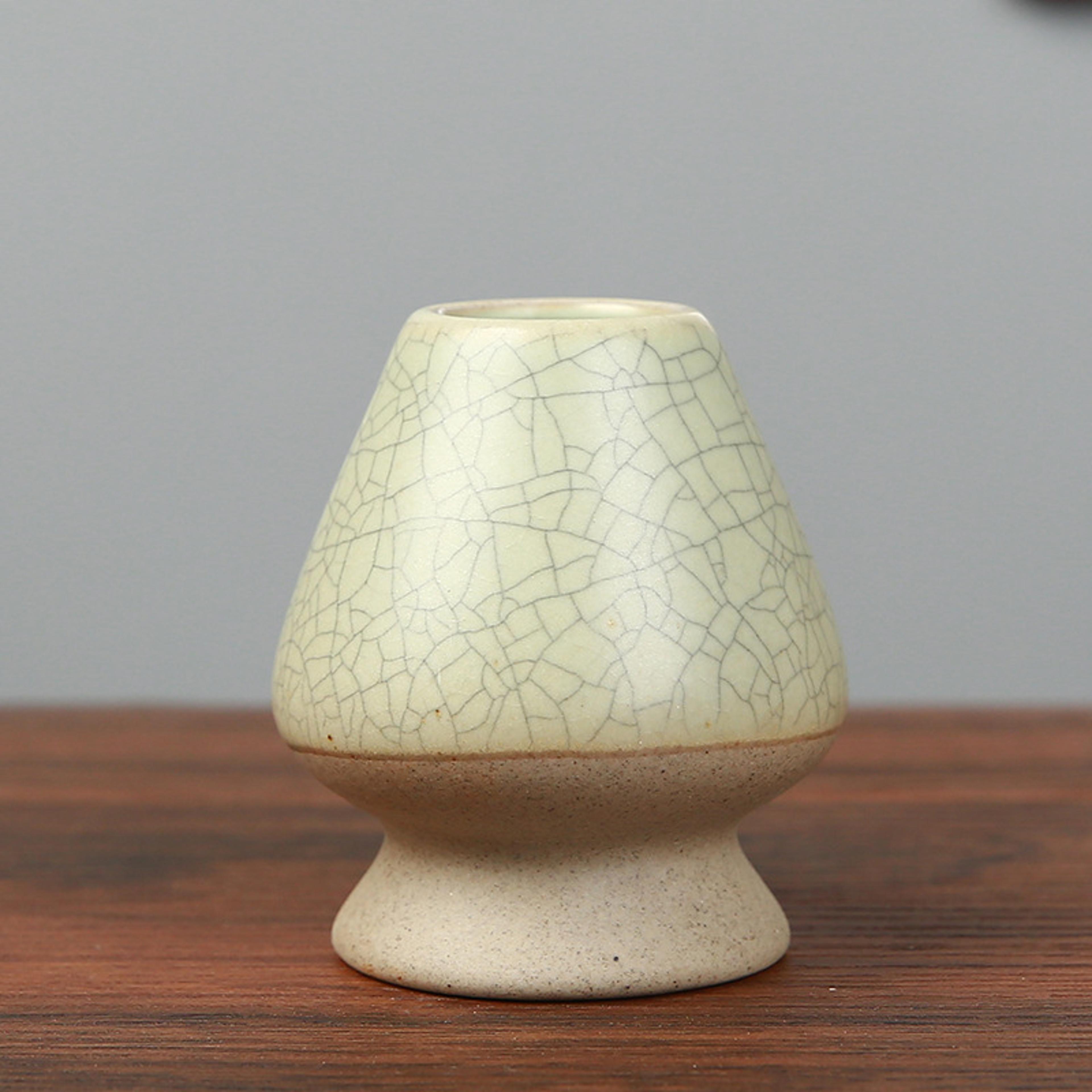Ceramic Matcha Whisk Holder Stand Japanese Matcha Whisk Holder For Bamboo Chasen Care 3