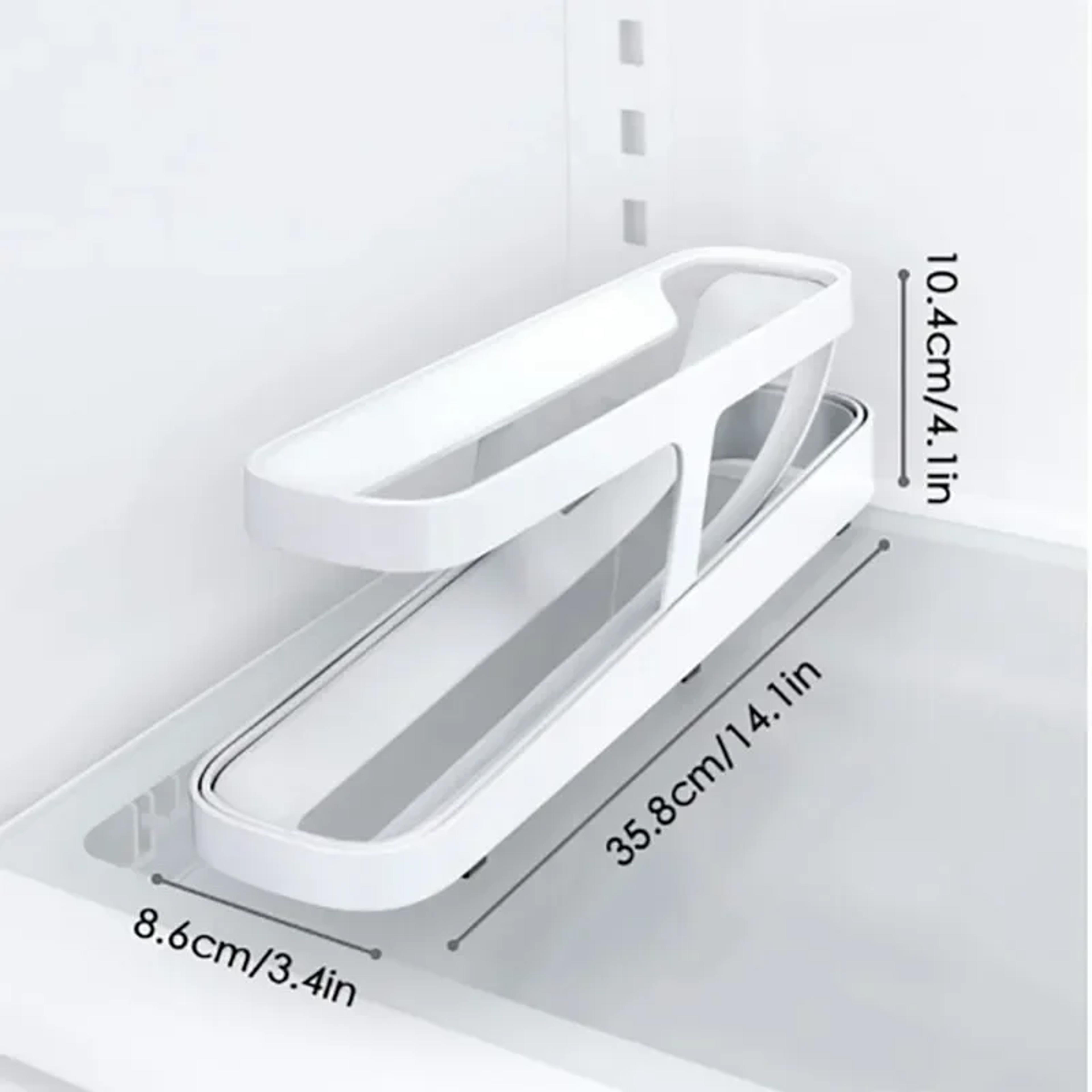 Automatic Rolling Egg Dispenser Fridge Organizer Space Saving Egg Storage Tray 5