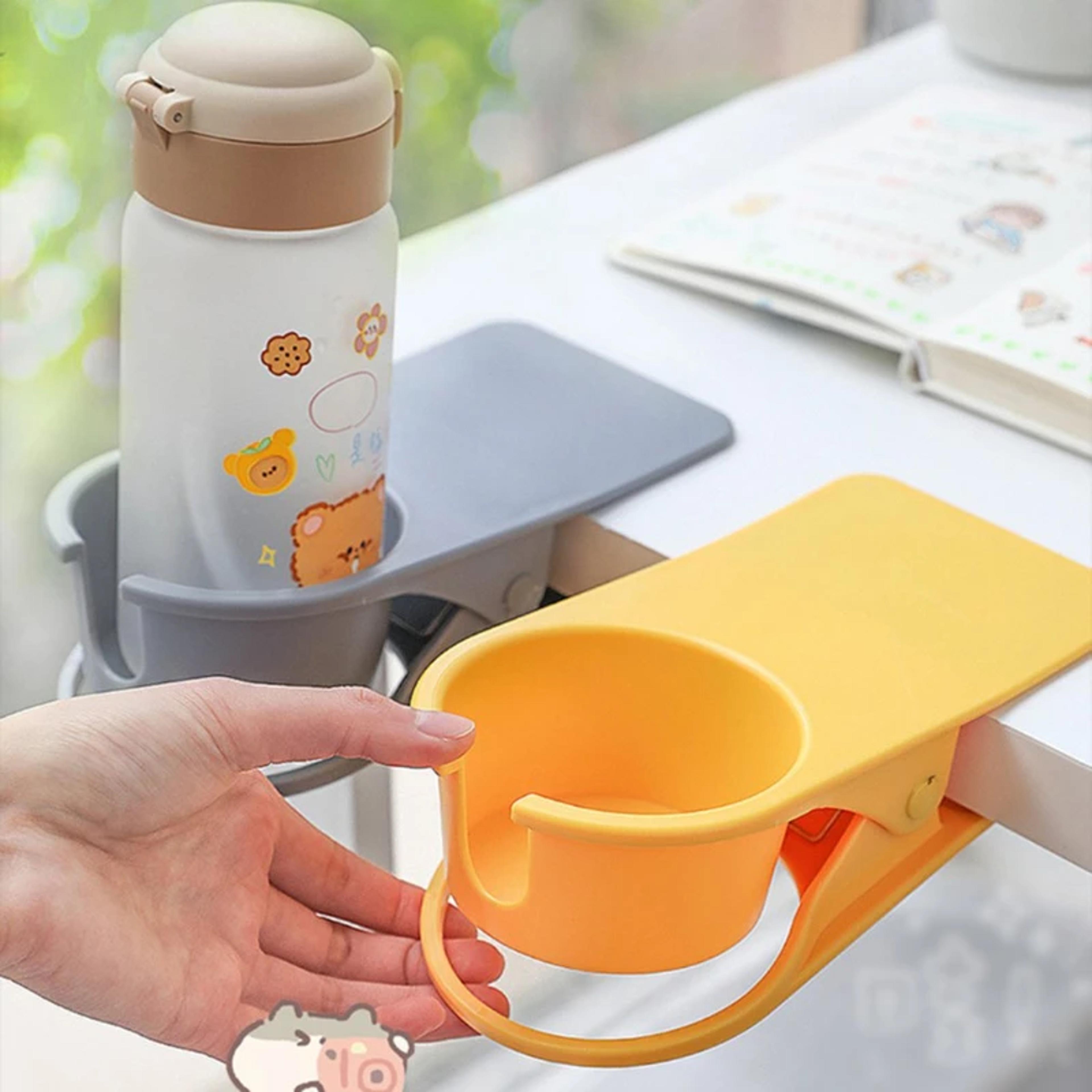 Clip On Desk Cup Holder SpaceSaving Desk Cup Holder For Office  Car Side Tables 2