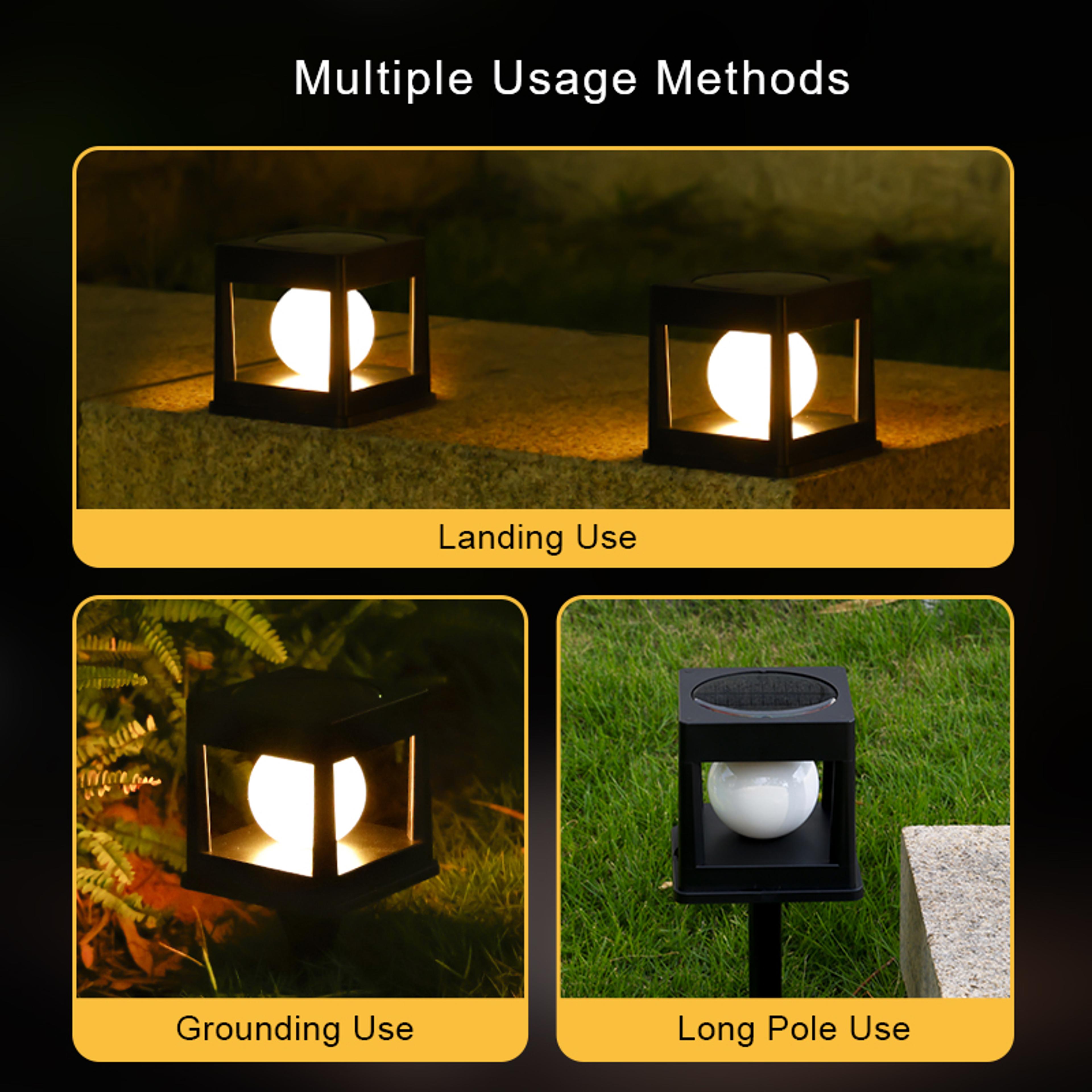 Solar Post Lights Waterproof Outdoor Fence  Deck Post Cap Lighting 5