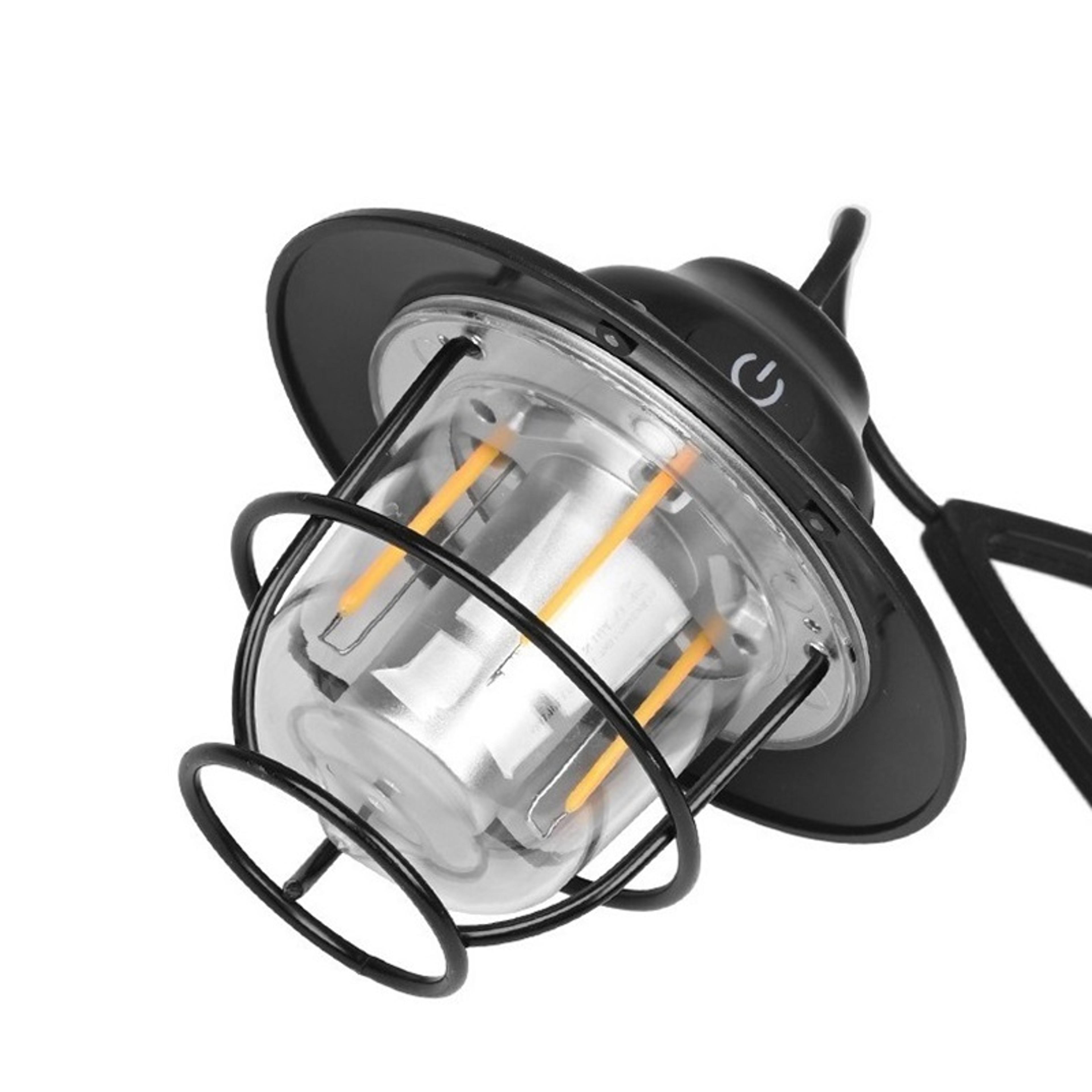 Retro LED Camping Lantern USB Rechargeable Hanging Tent Light For Outdoor Atmosphere 1