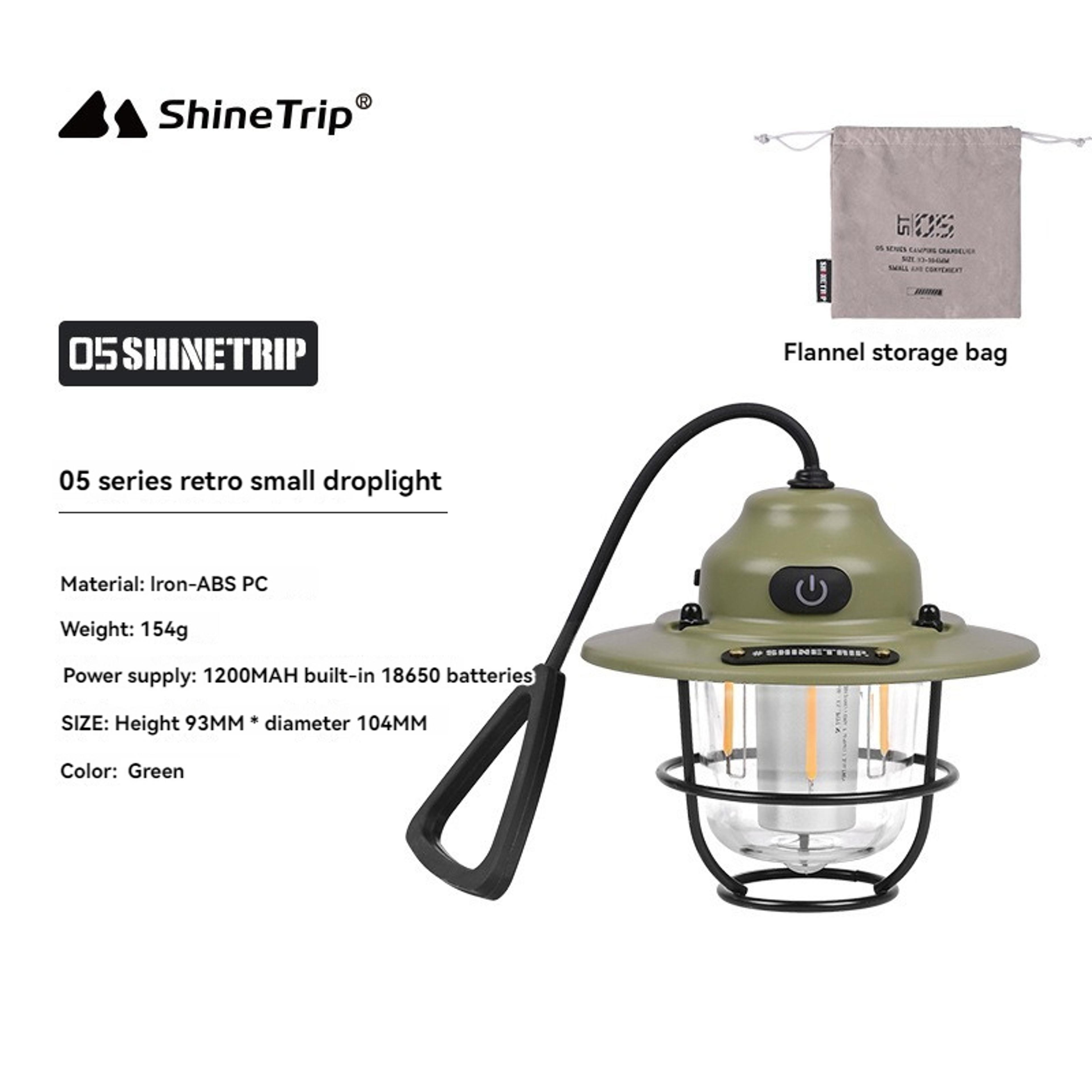 Retro LED Camping Lantern USB Rechargeable Hanging Tent Light For Outdoor Atmosphere 7