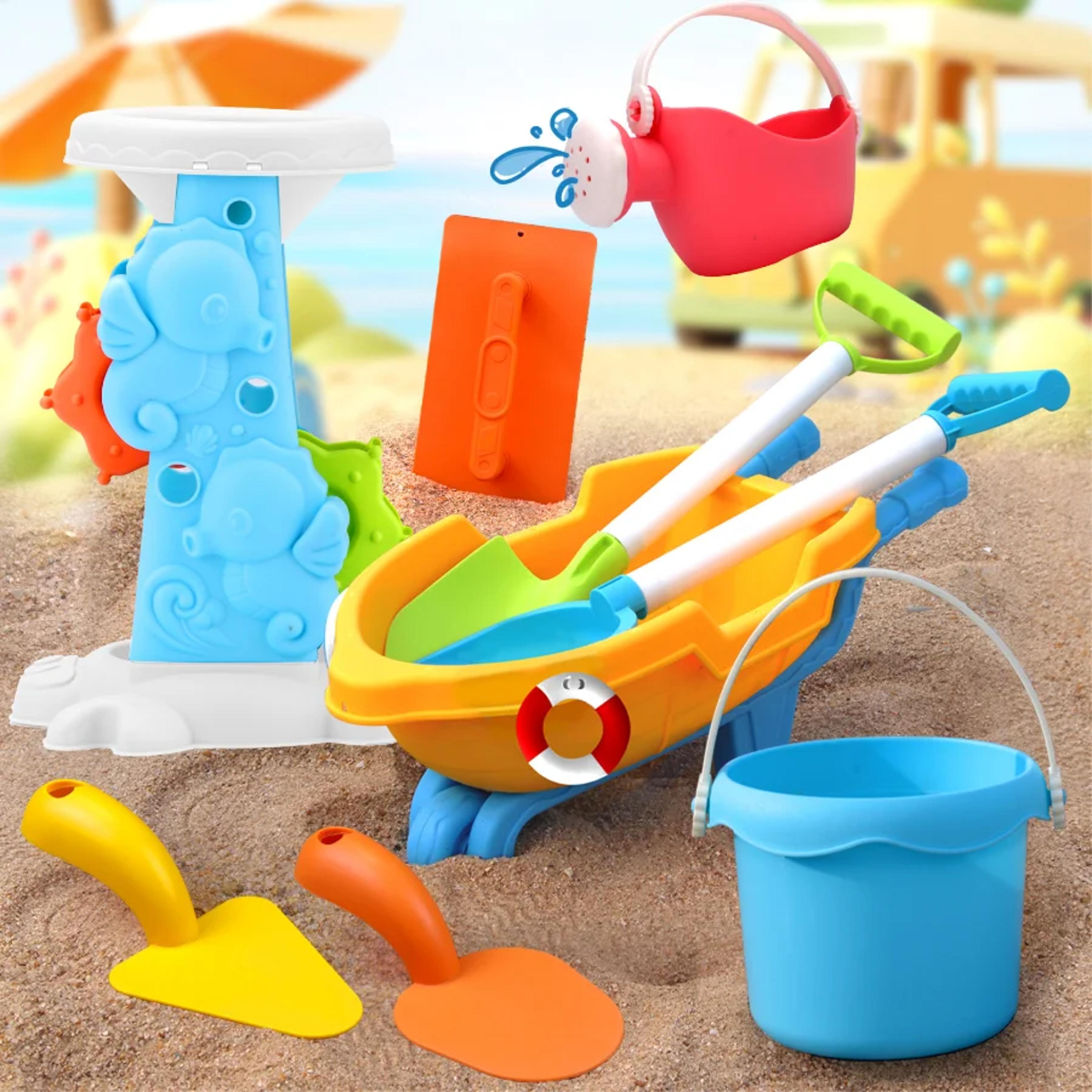 Kids Beach Toy Set With ATV Sand Digging Kit And Bucket Fun Beach Play Set For Toddlers 2