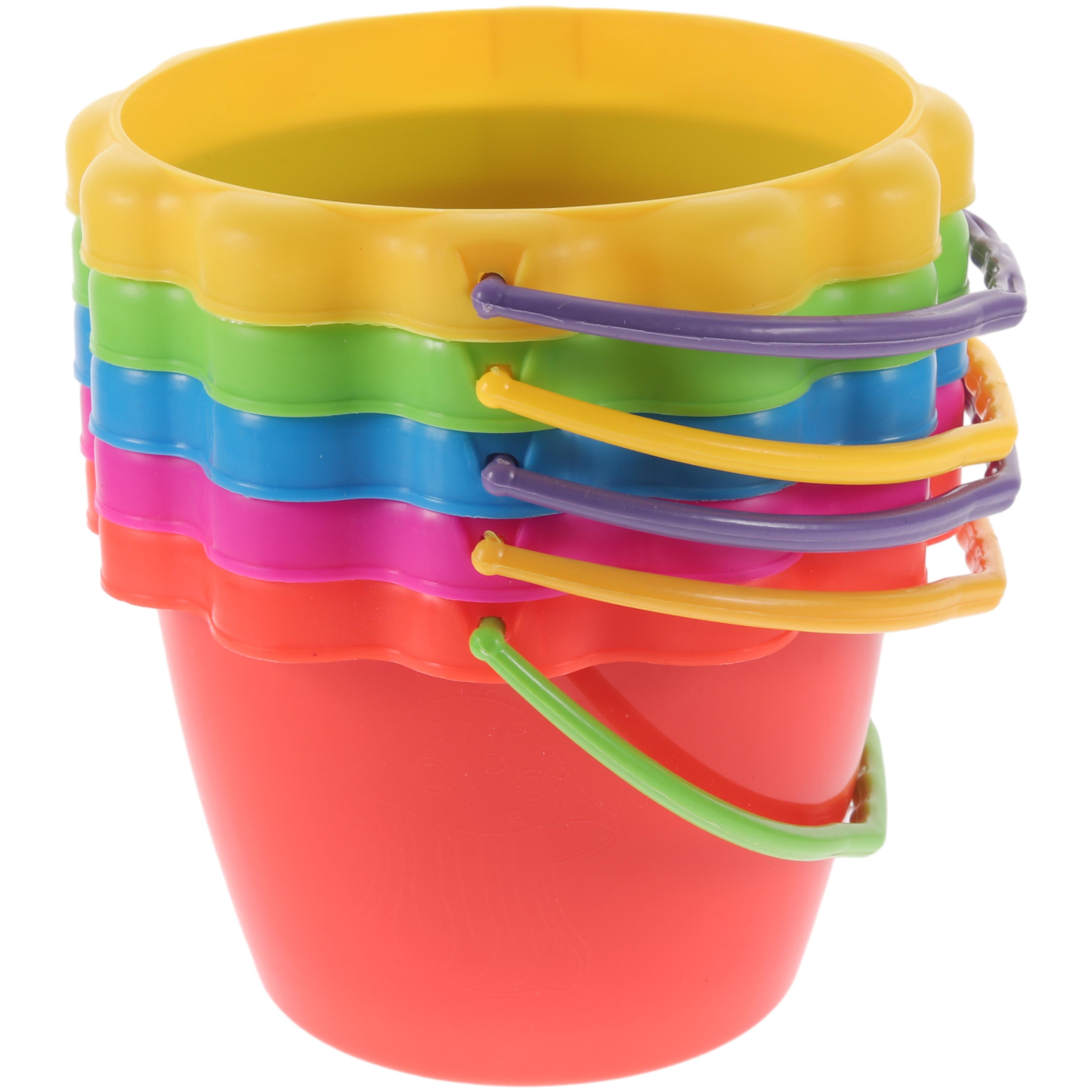 kids beach toys silicone sand bucket set for summer water play