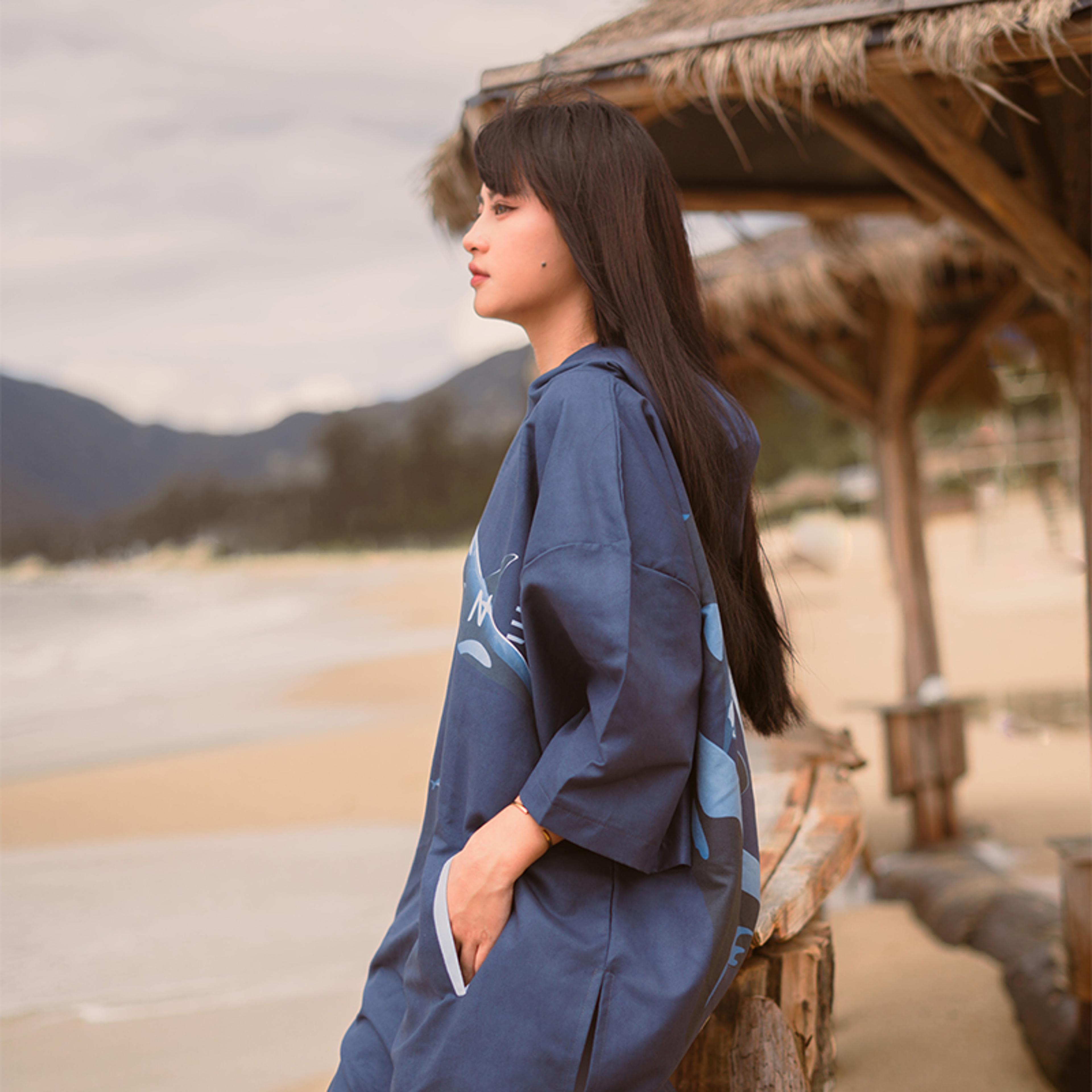 Quick Dry Surf Poncho Changing Robe With Hood For Women Beach  Swim Cover 1