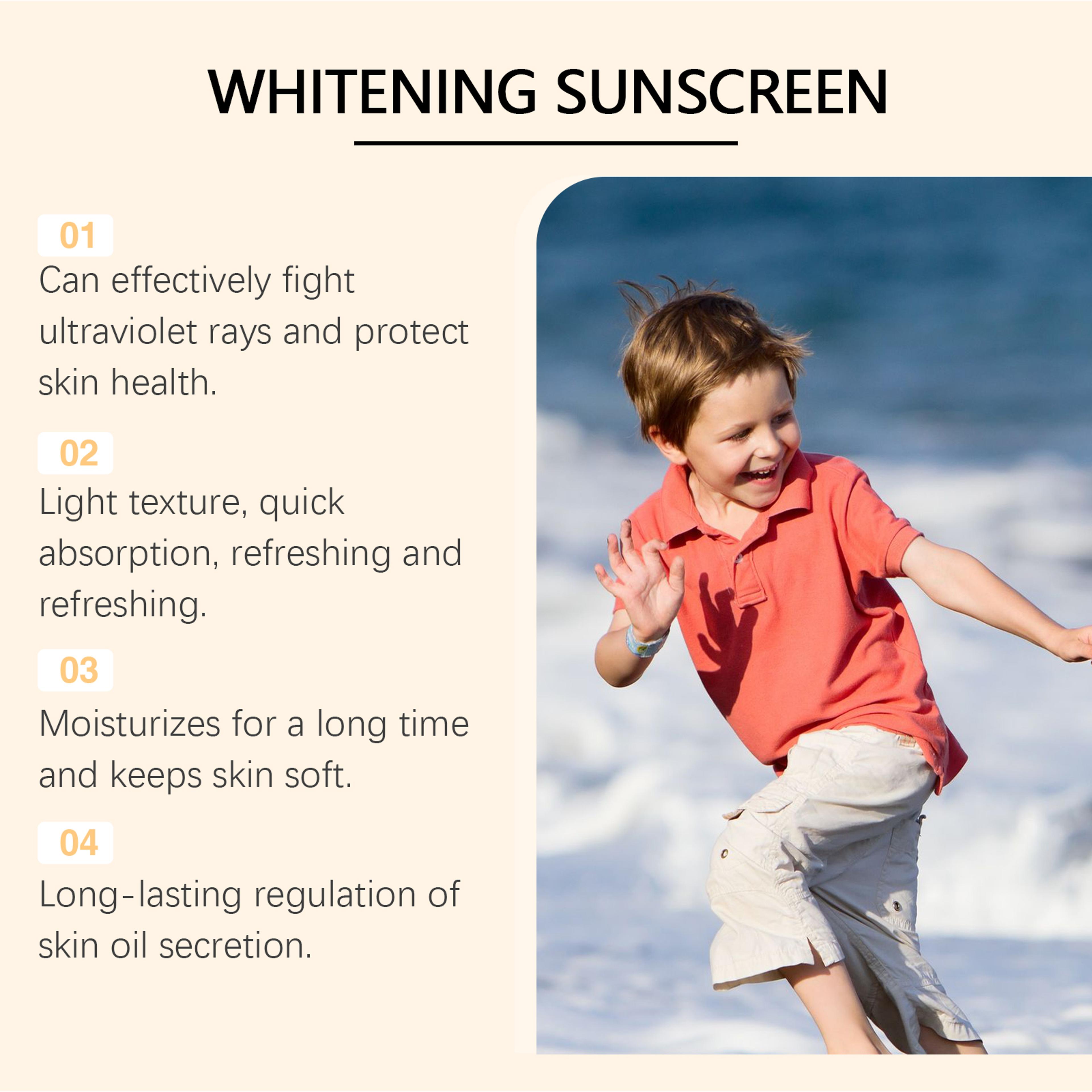 Sunscreen Cream UV Protection Cream With Oil Control  Moisturizing Brightening Care 4