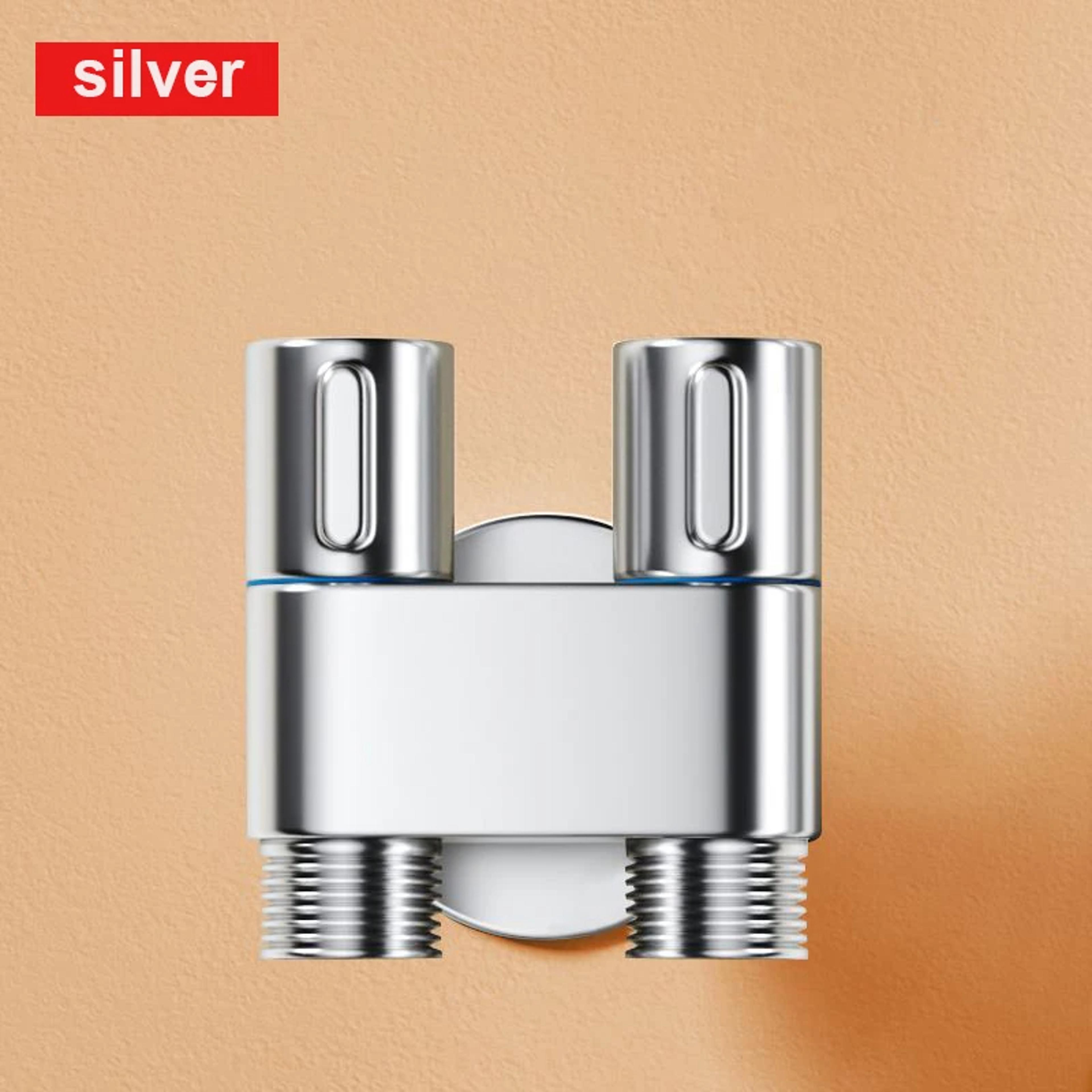 High Pressure Handheld Bidet Sprayer Set With Double Outlet Valve For Bathroom Hygiene 6