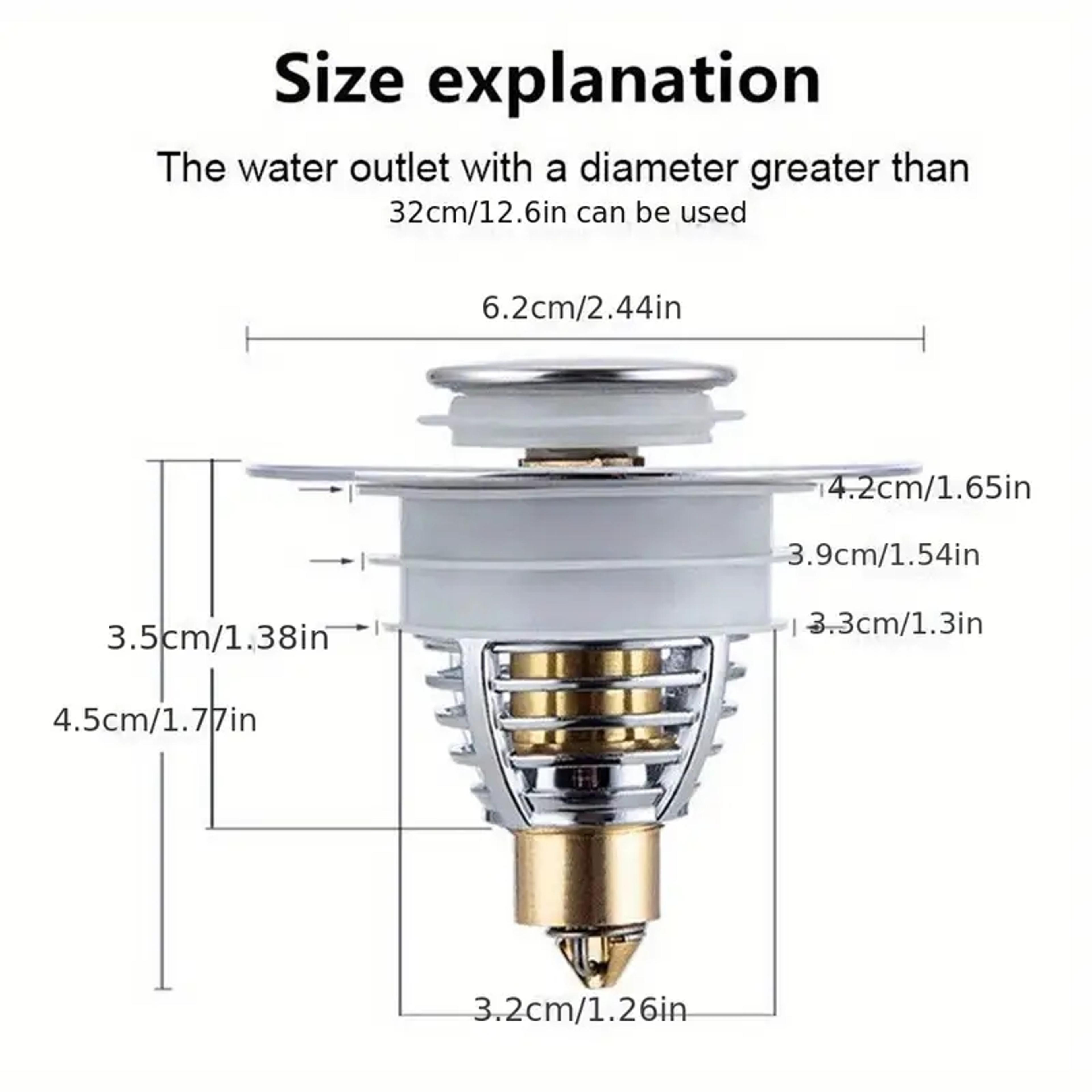Universal Pop Up Sink Drain Stopper Leak Proof Bathroom Plug 5