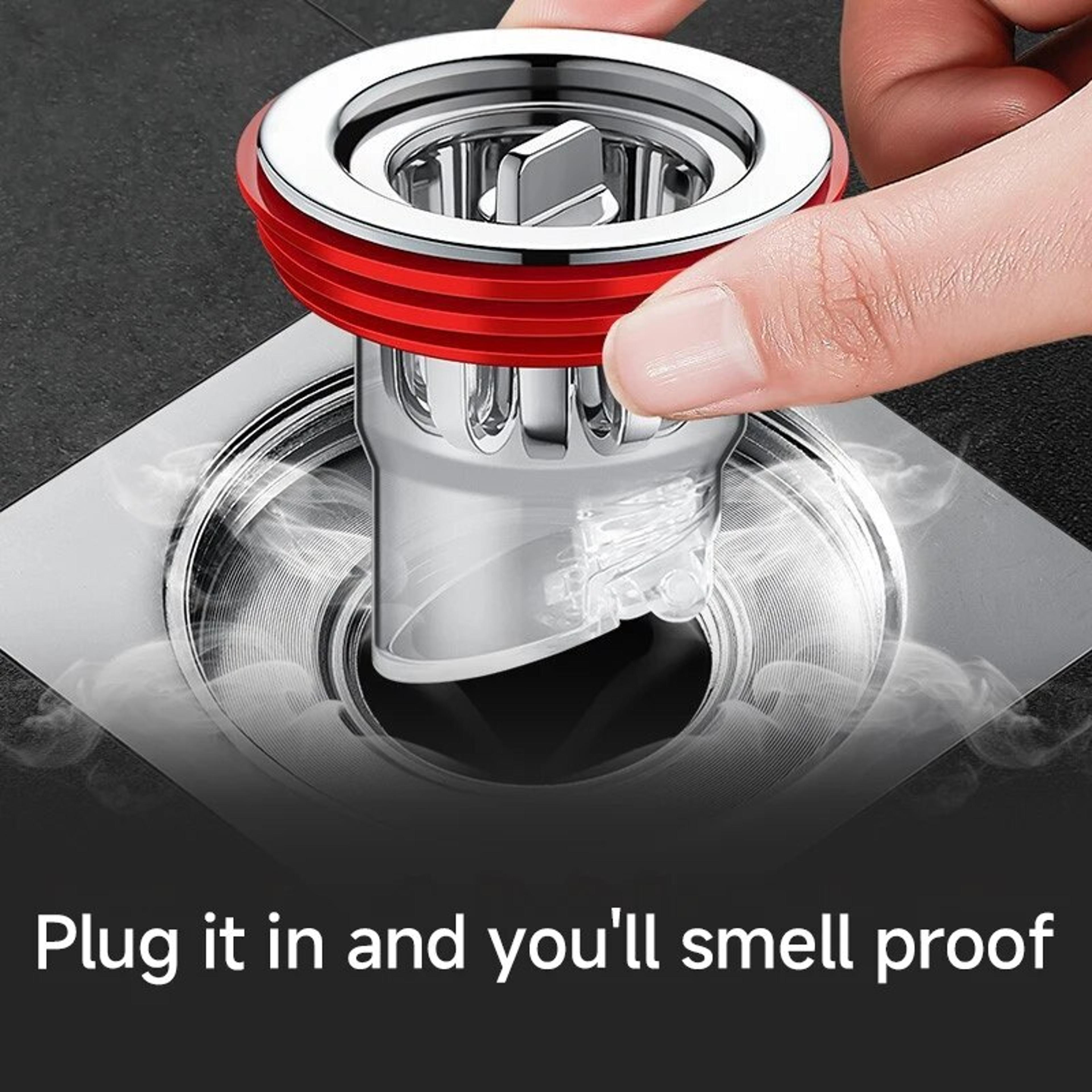 odor proof floor drain valve backflow preventer plug for bathroom kitchen sewer protection