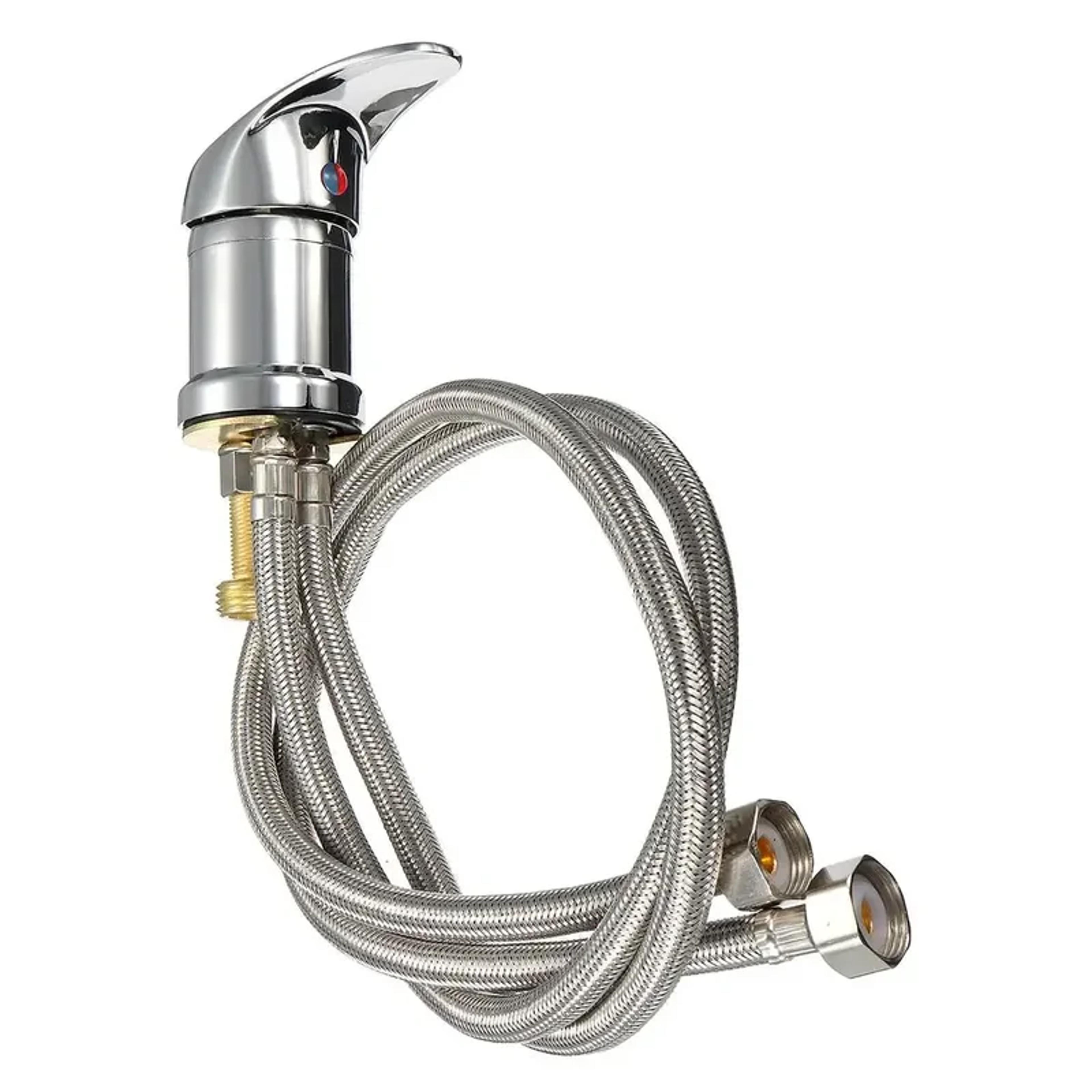 salon shampoo bowl faucet set with spray hose and hot cold mixer