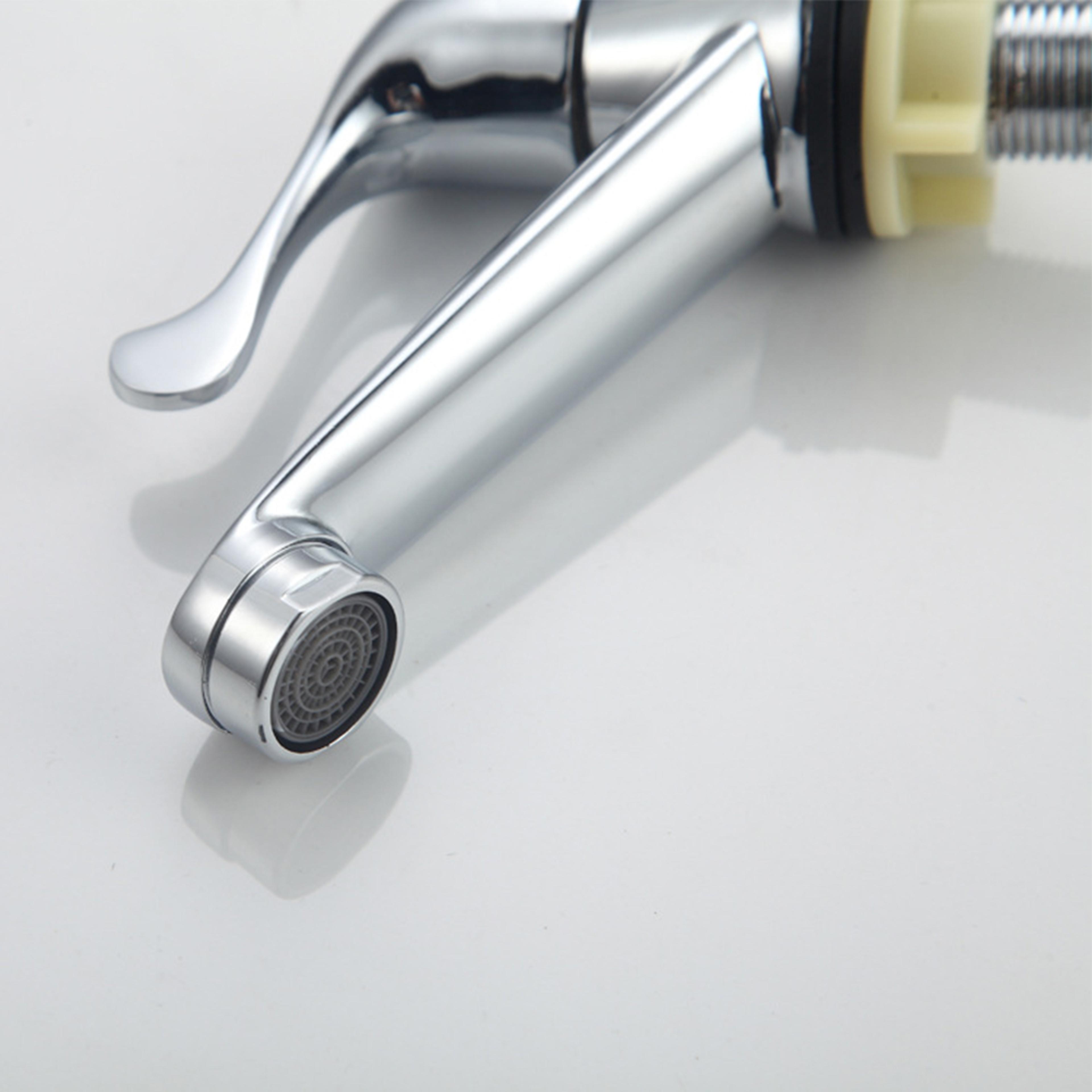 Modern Single Cold Water Faucet For Bathroom And Kitchen Sink Durable Basin Tap 4