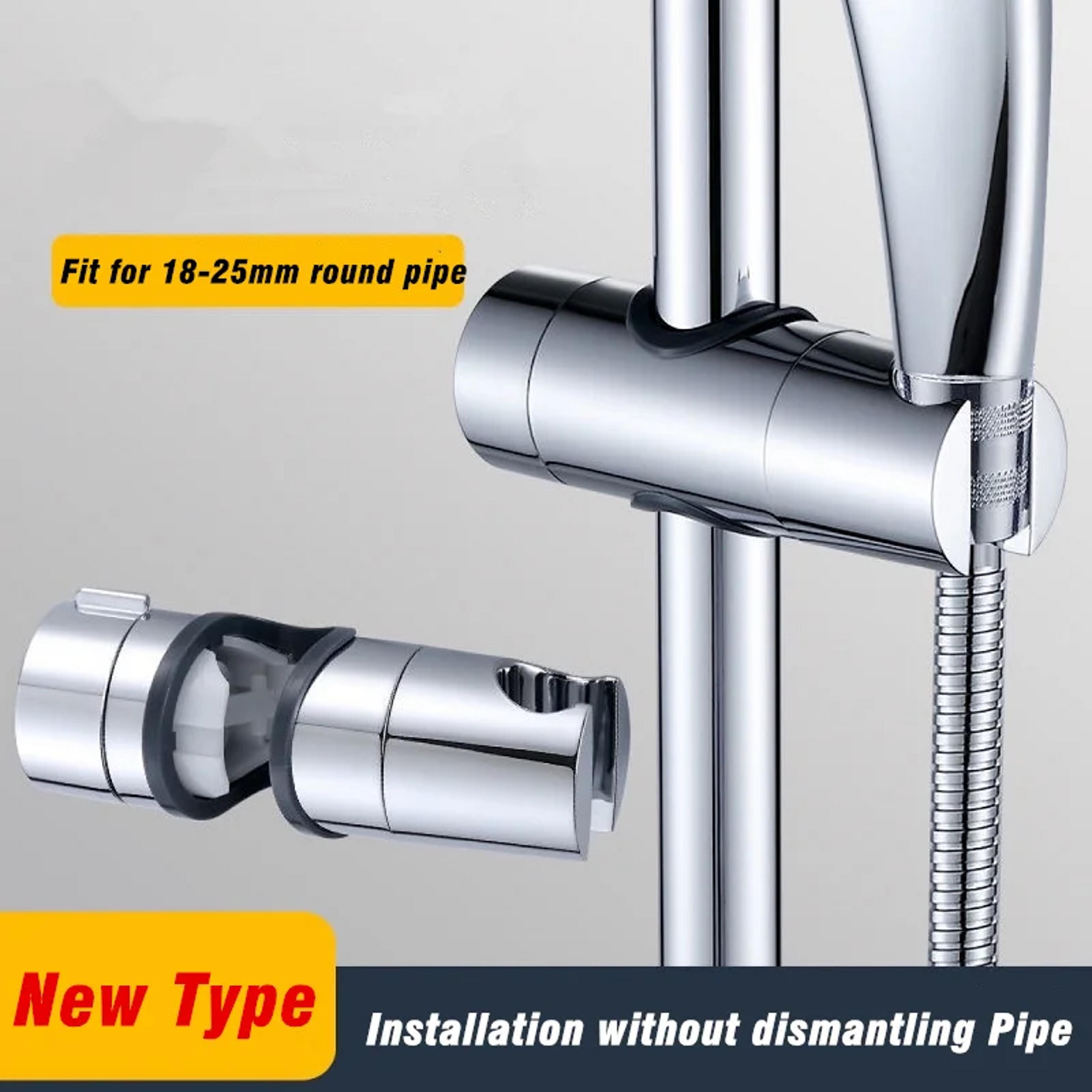 Adjustable Shower Head Holder With Degree Rotation Universal Shower Rail Slider Bracket 0