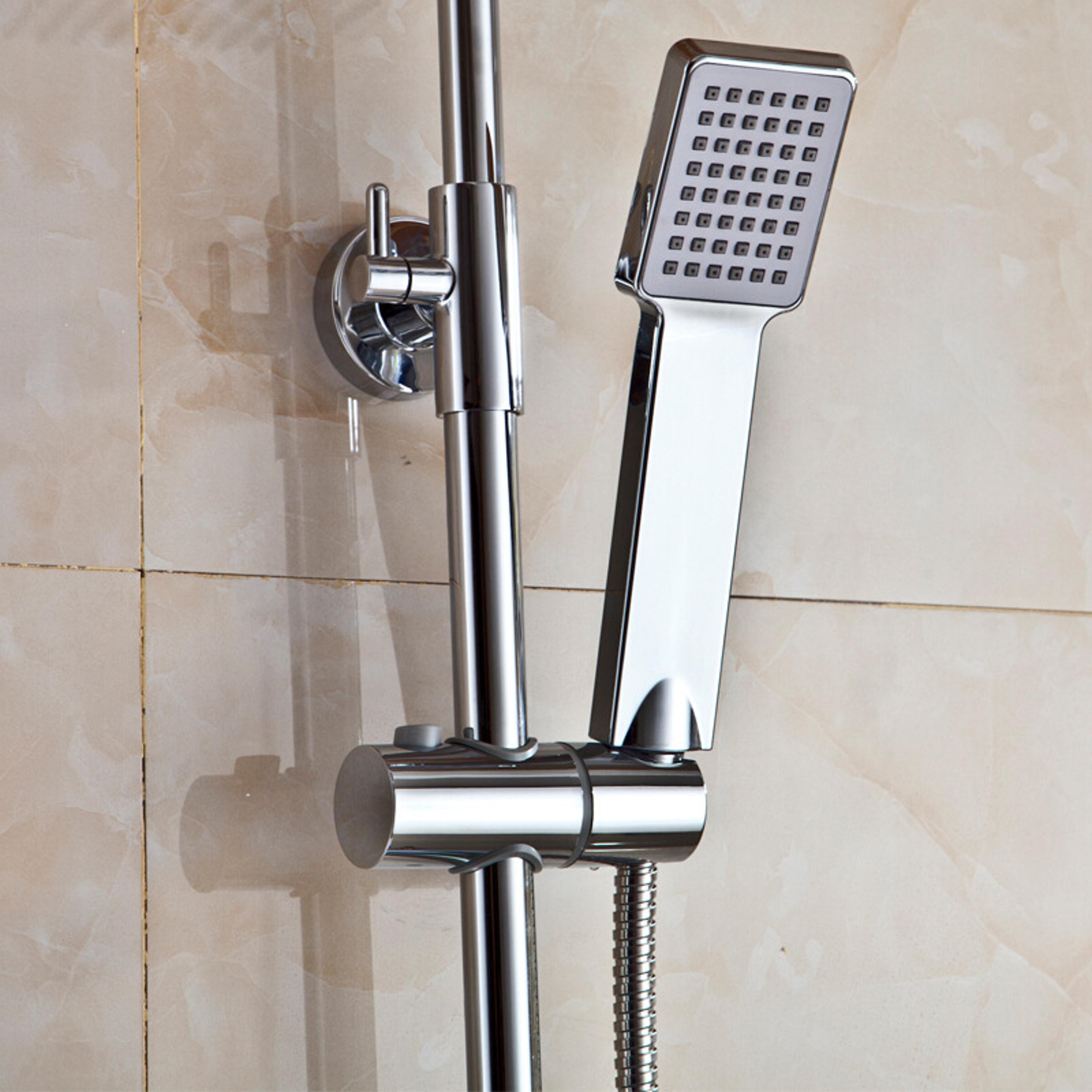Adjustable Shower Head Holder With Degree Rotation Universal Shower Rail Slider Bracket 3