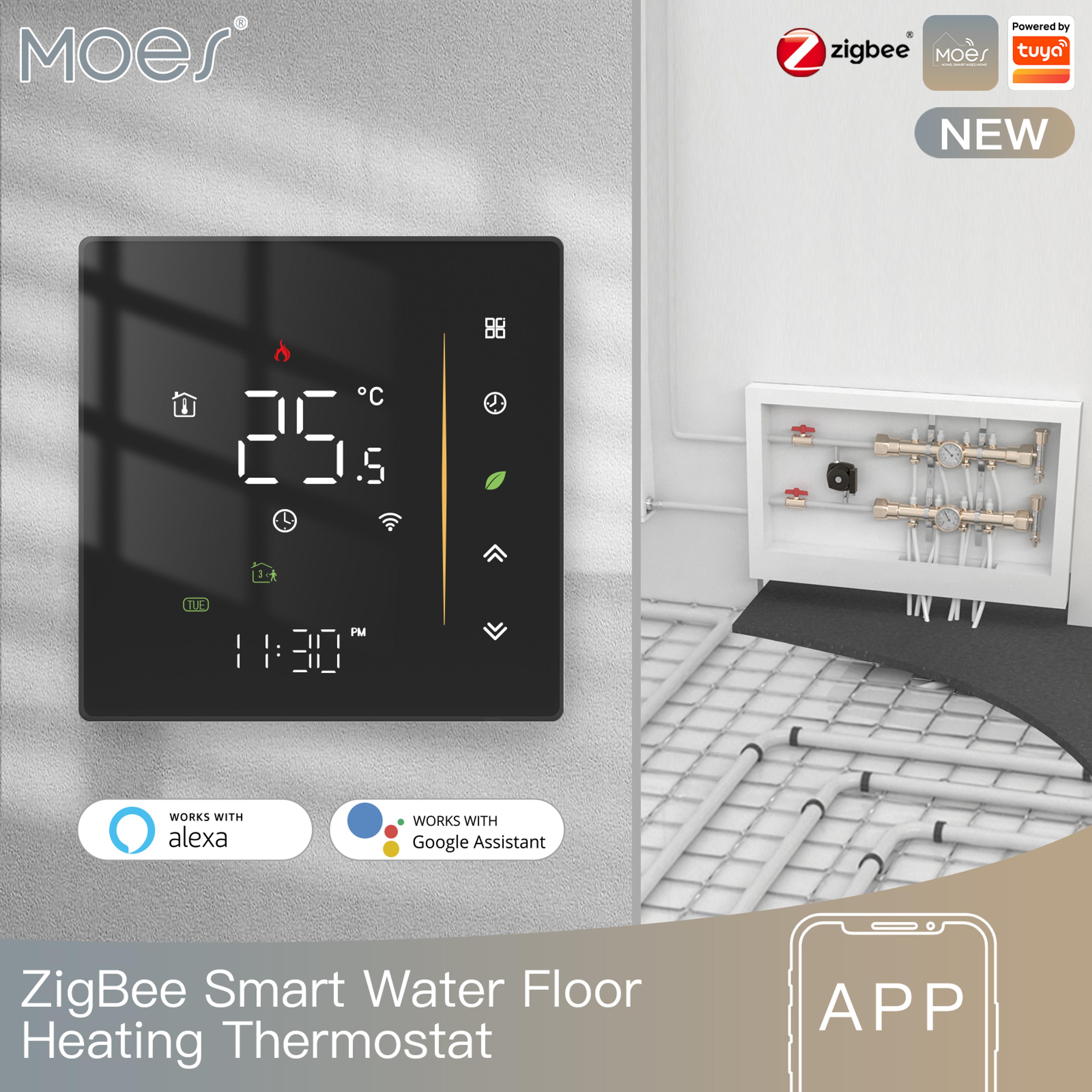 MOES Zigbee Smart Thermostat For Floor Heating  Boiler Control With Alexa 6