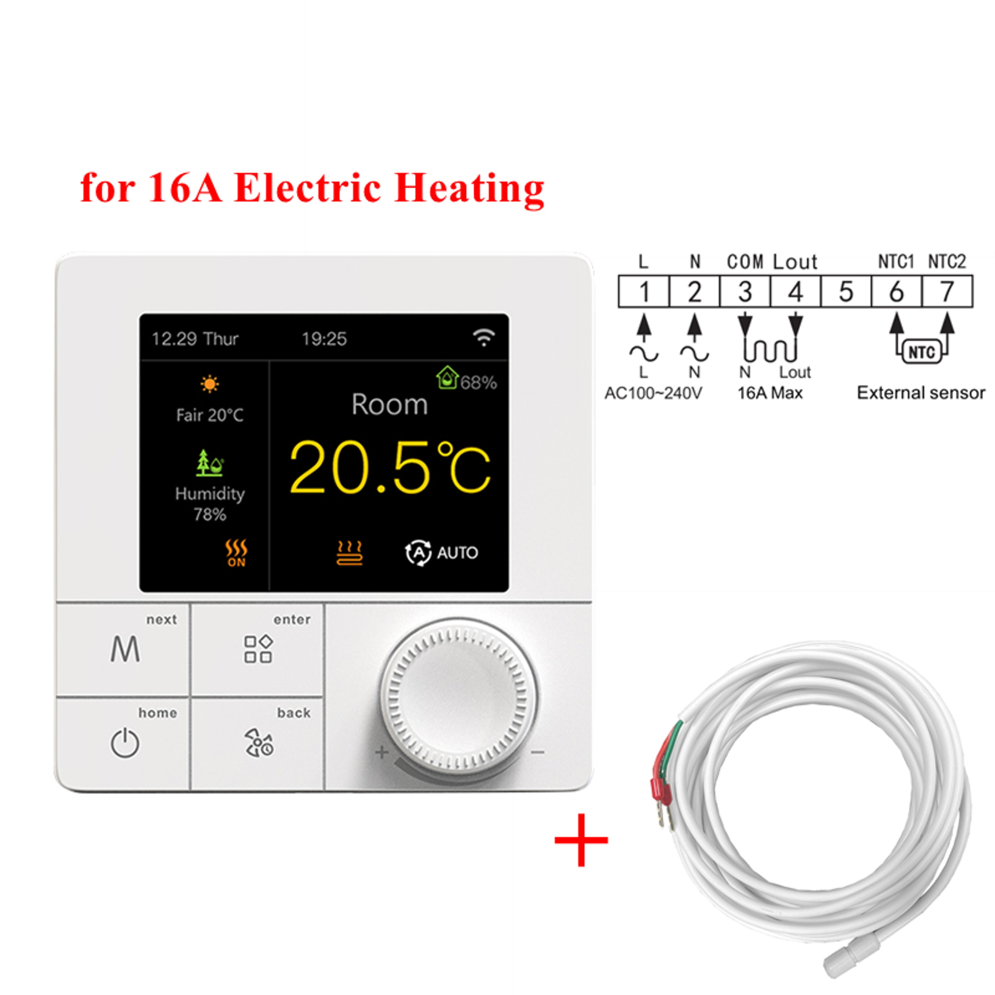 Smart WiFi Thermostat For Floor Heating Tuya App Alexa Google Home Control 6