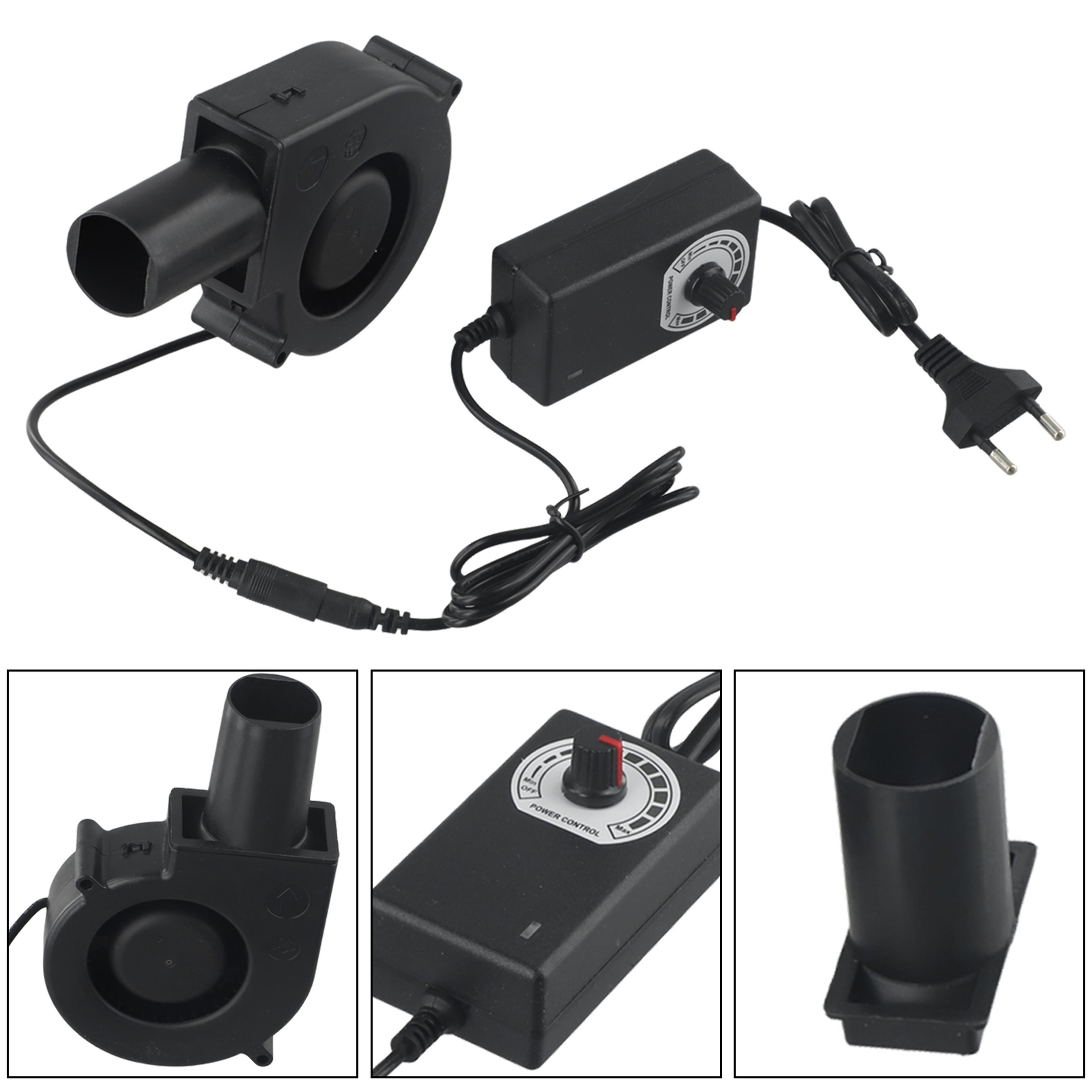 Adjustable Speed BBQ Blower Fan 97mm Portable Ventilation Cooling Fan For Grill Heater And Cabinet  0