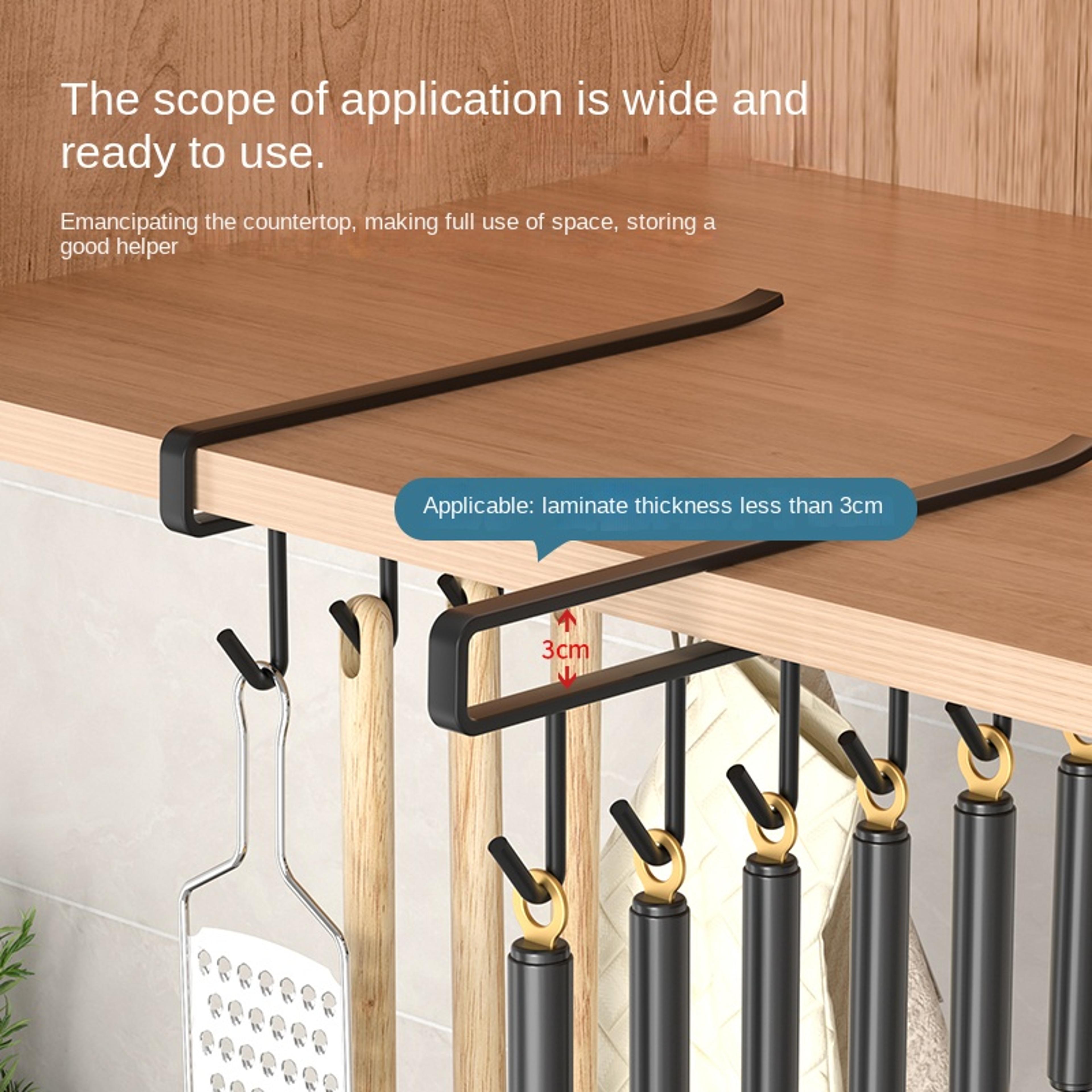 Multi Purpose Adhesive Kitchen Hook No Drill Wall Hook For Utensils And Storage 4