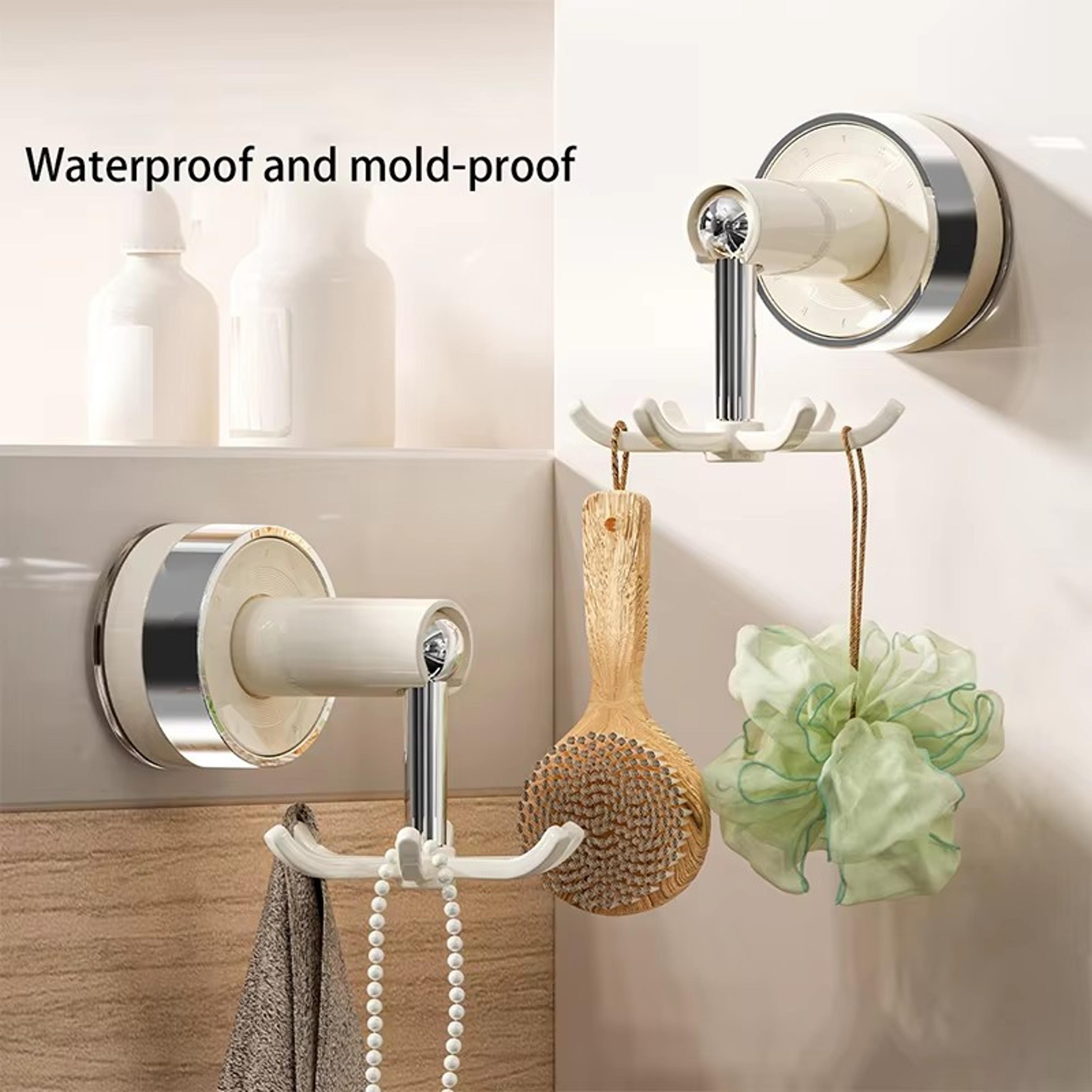 Rotating Suction Cup Hook Rack For Kitchen Wall Storage Organizer 1