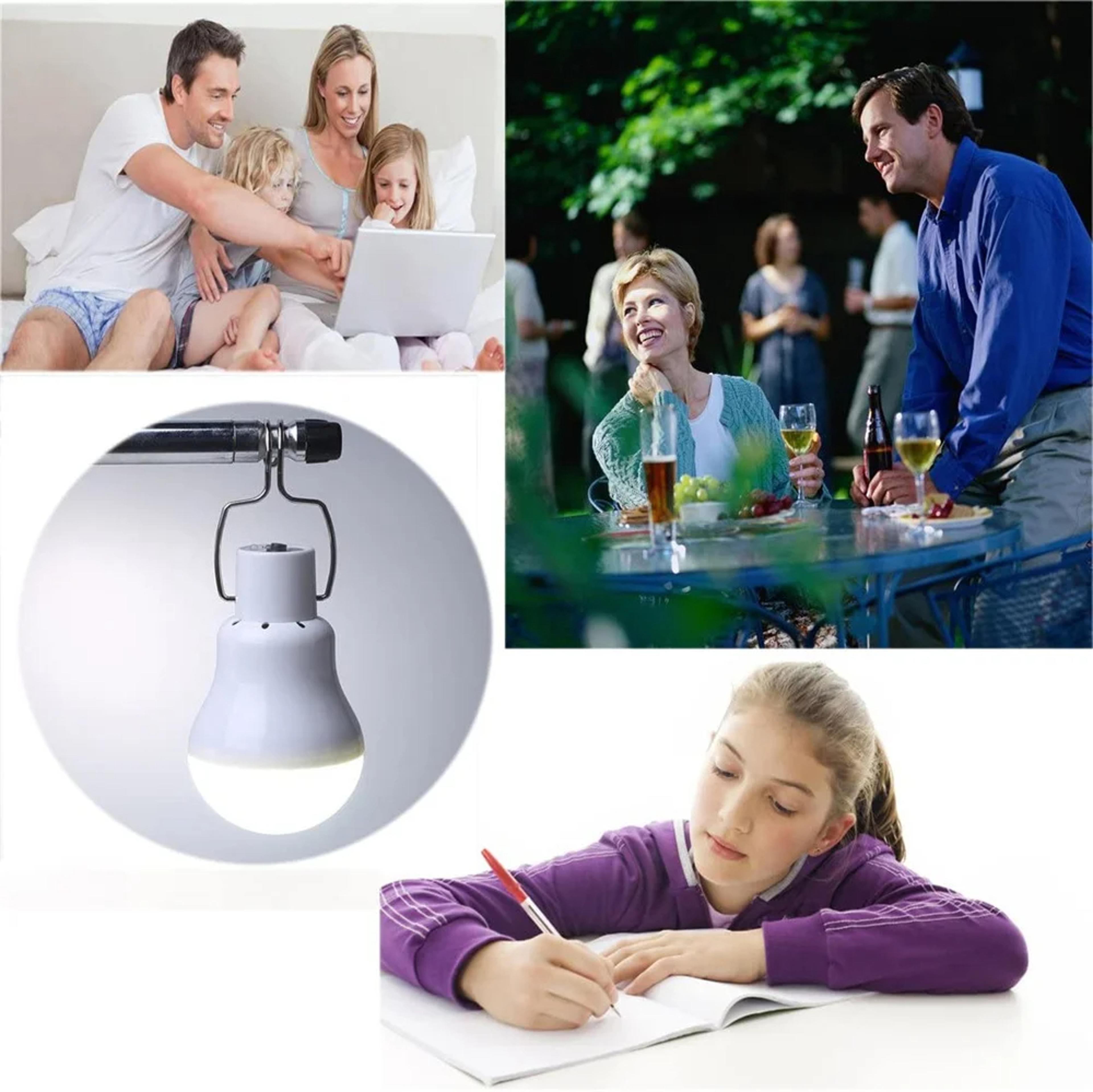 Solar Powered LED Camping Lamp Rechargeable Portable Light For Emergency Outdoor Use 3
