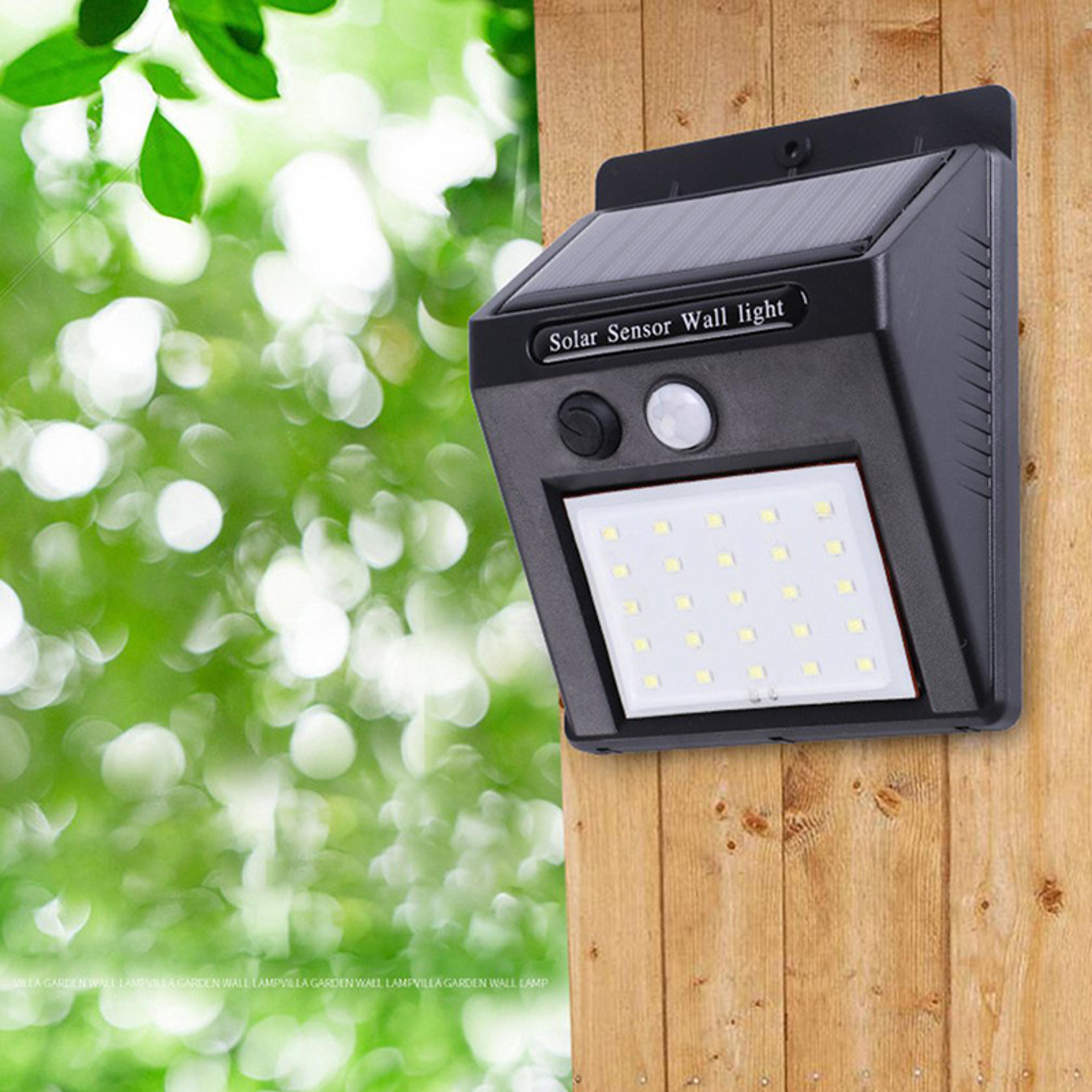 Solar Motion Sensor Wall Light Outdoor Waterproof LED Security Lamp 0