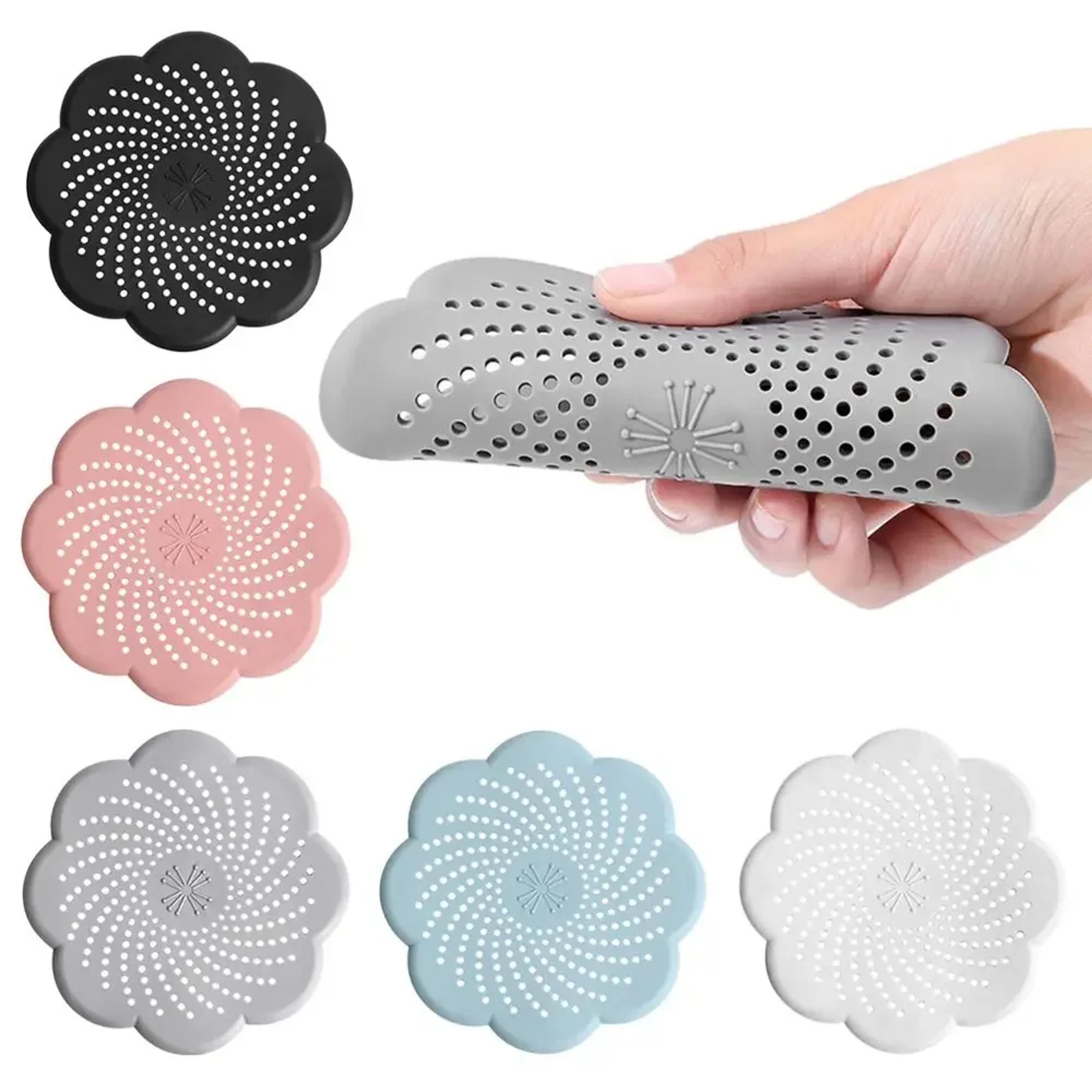 flower silicone drain hair catcher strainer cover for sink and shower