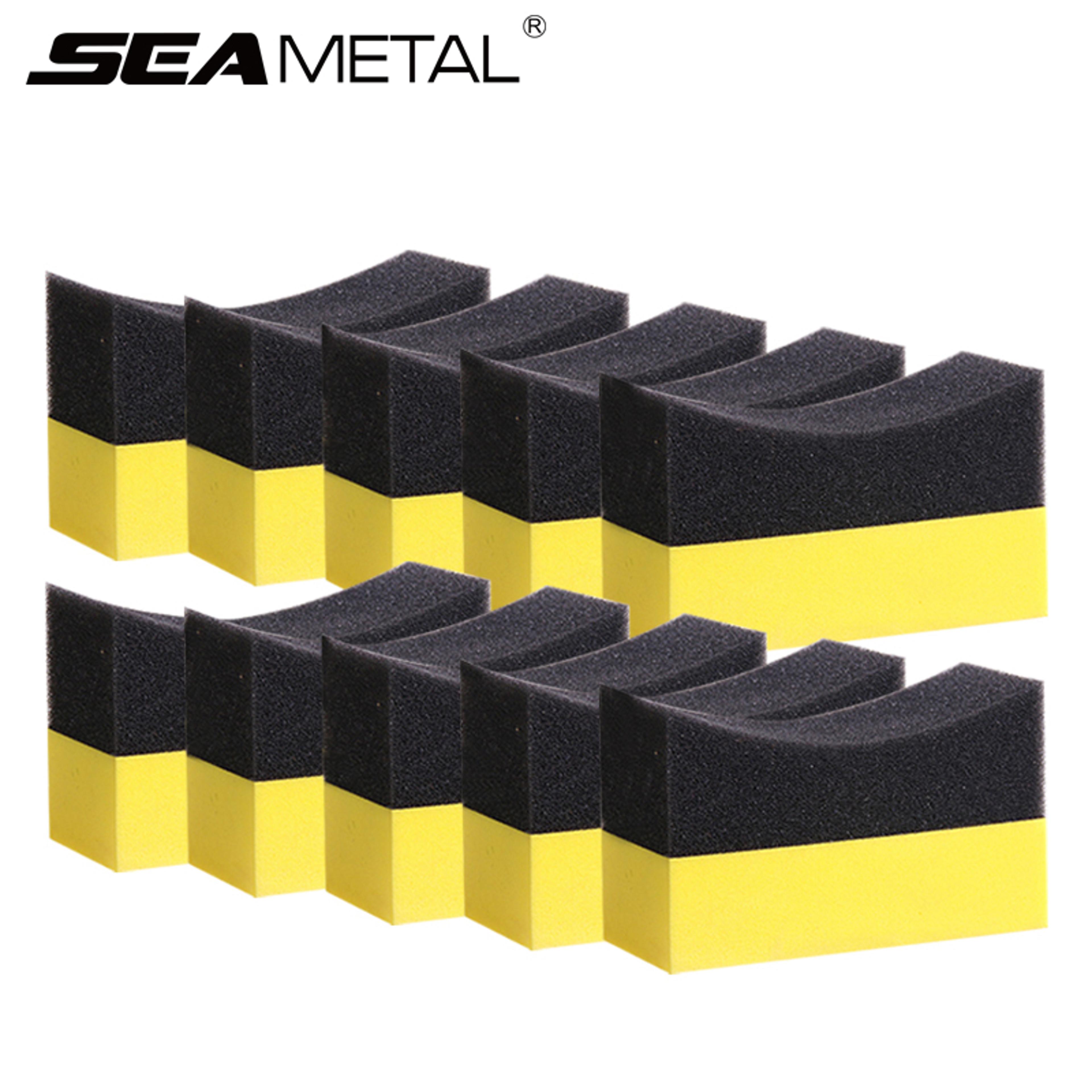 premium car wheel cleaning brush & tire sponge set for detailing and polishing