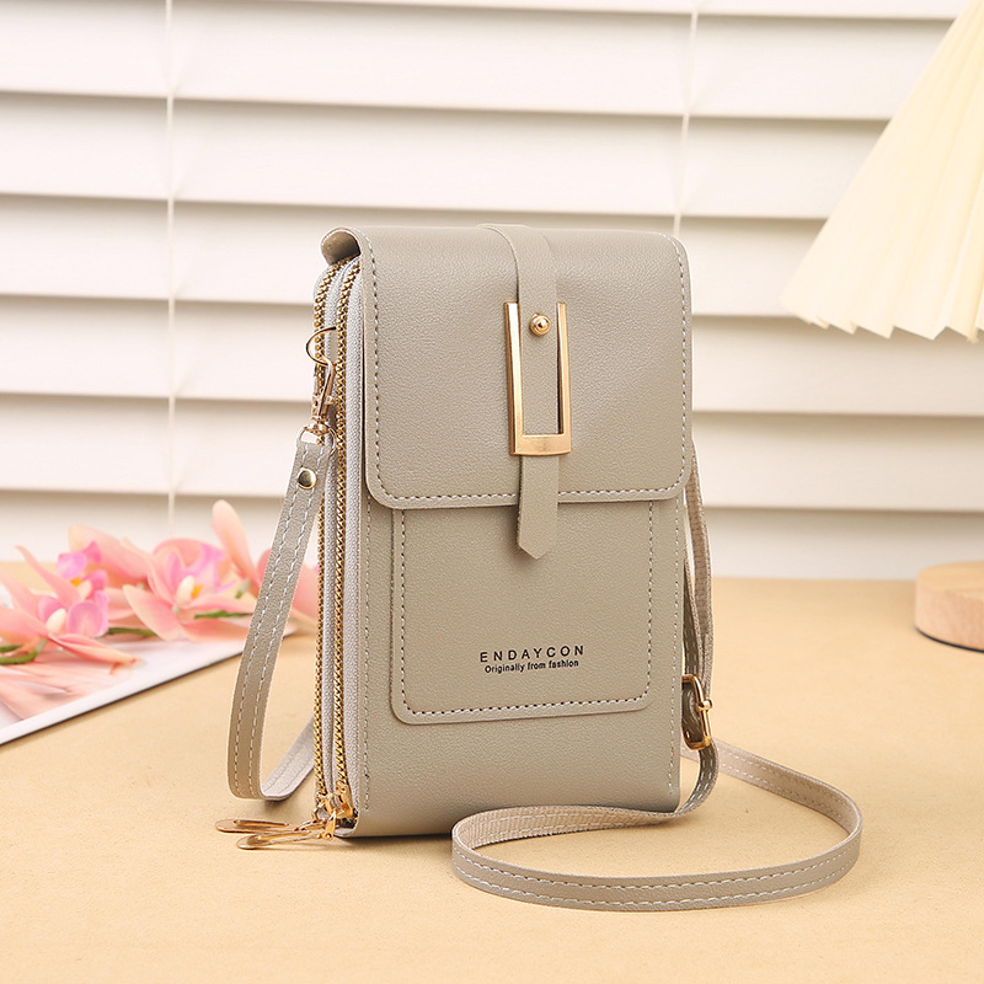 transparent touchscreen phone crossbody bag for women secure mini wallet purse