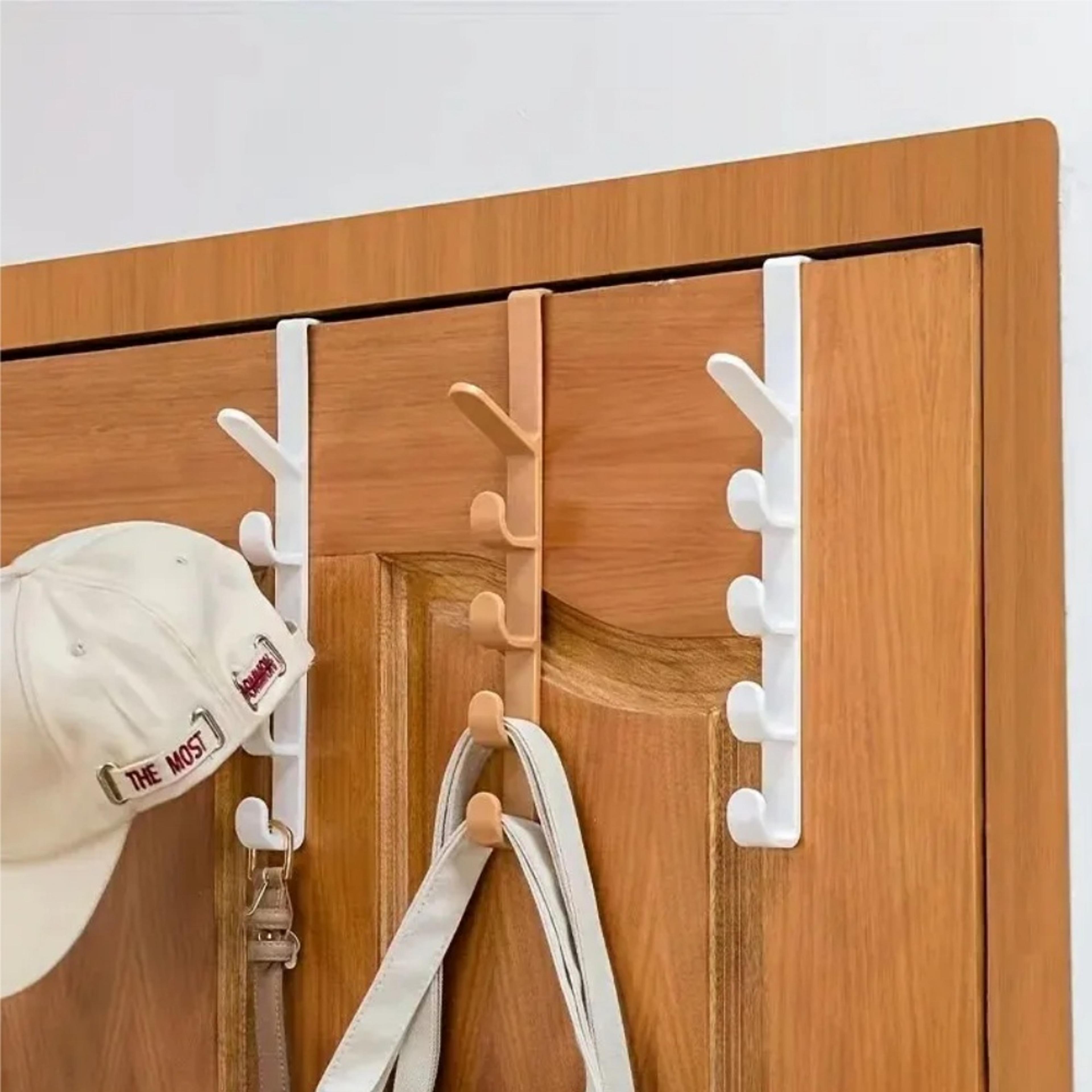 over the door hanger storage rack clothes organizer with hooks for bags and accessories