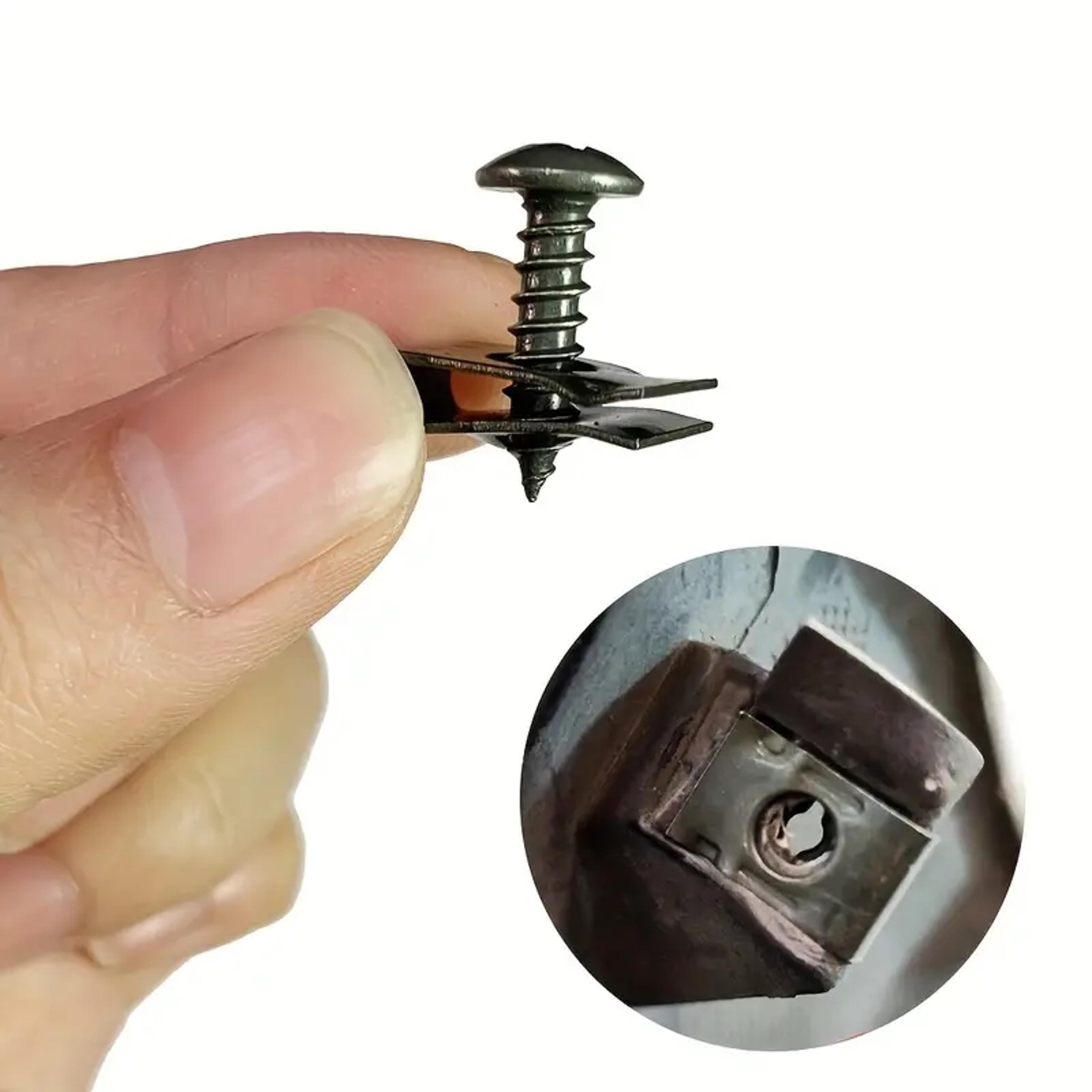 Universal Car Body Fastener Kit Anti Rust Car Screw Clips U Type Metal Bumper Retainer Set 5