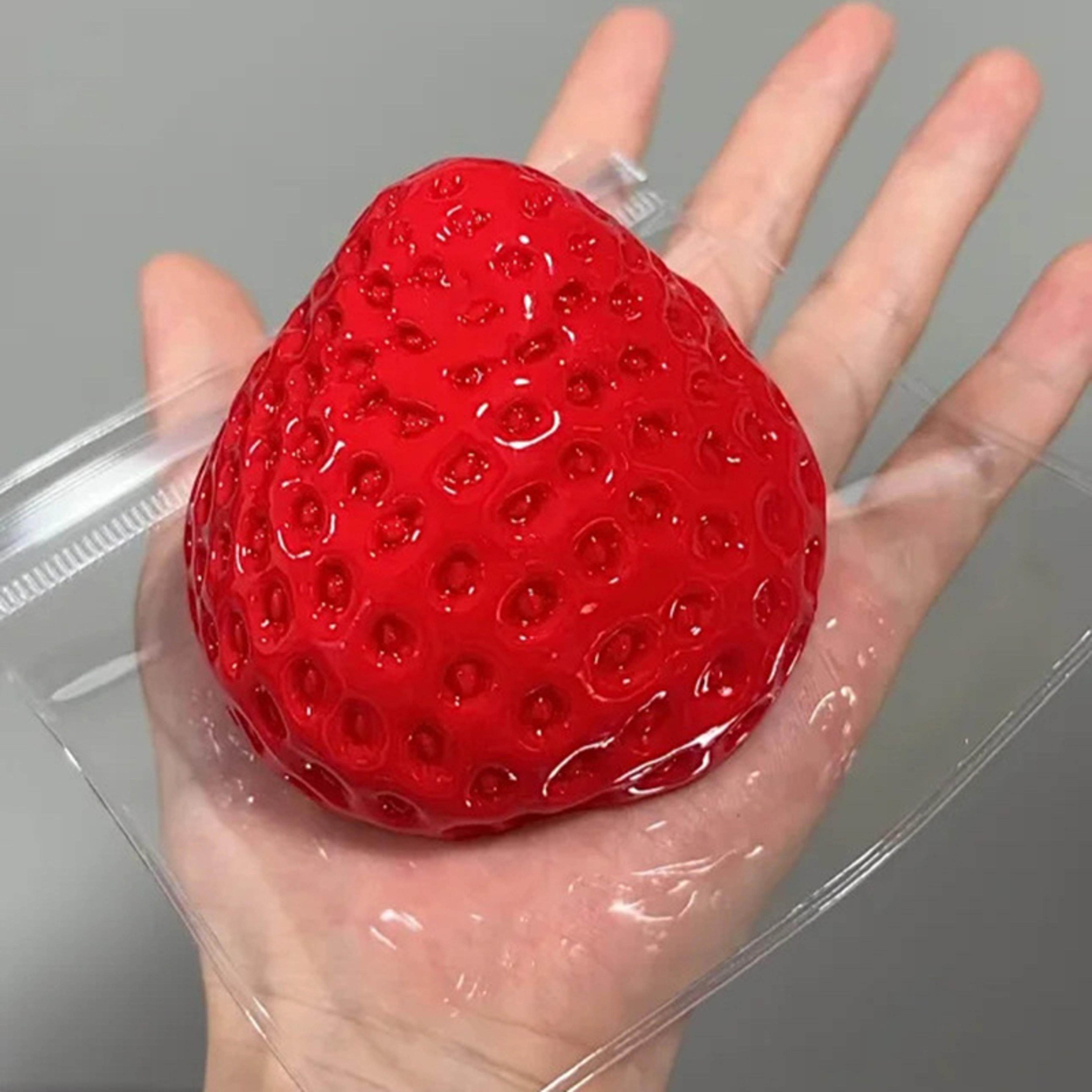 strawberry squishy stress relief toy slow rebound fidget for kids and adults