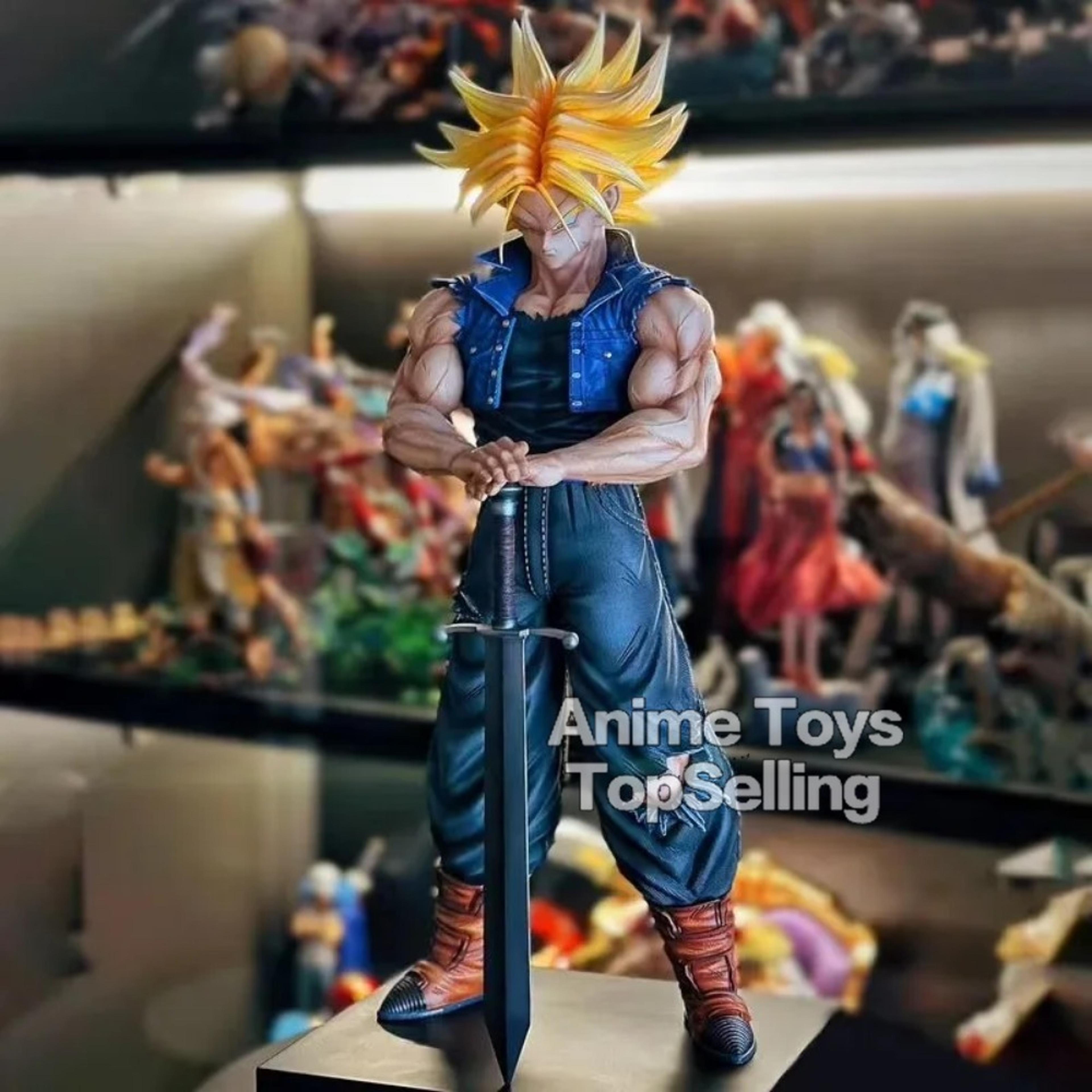 dragon ball z trunks figure collectible anime pvc statue model