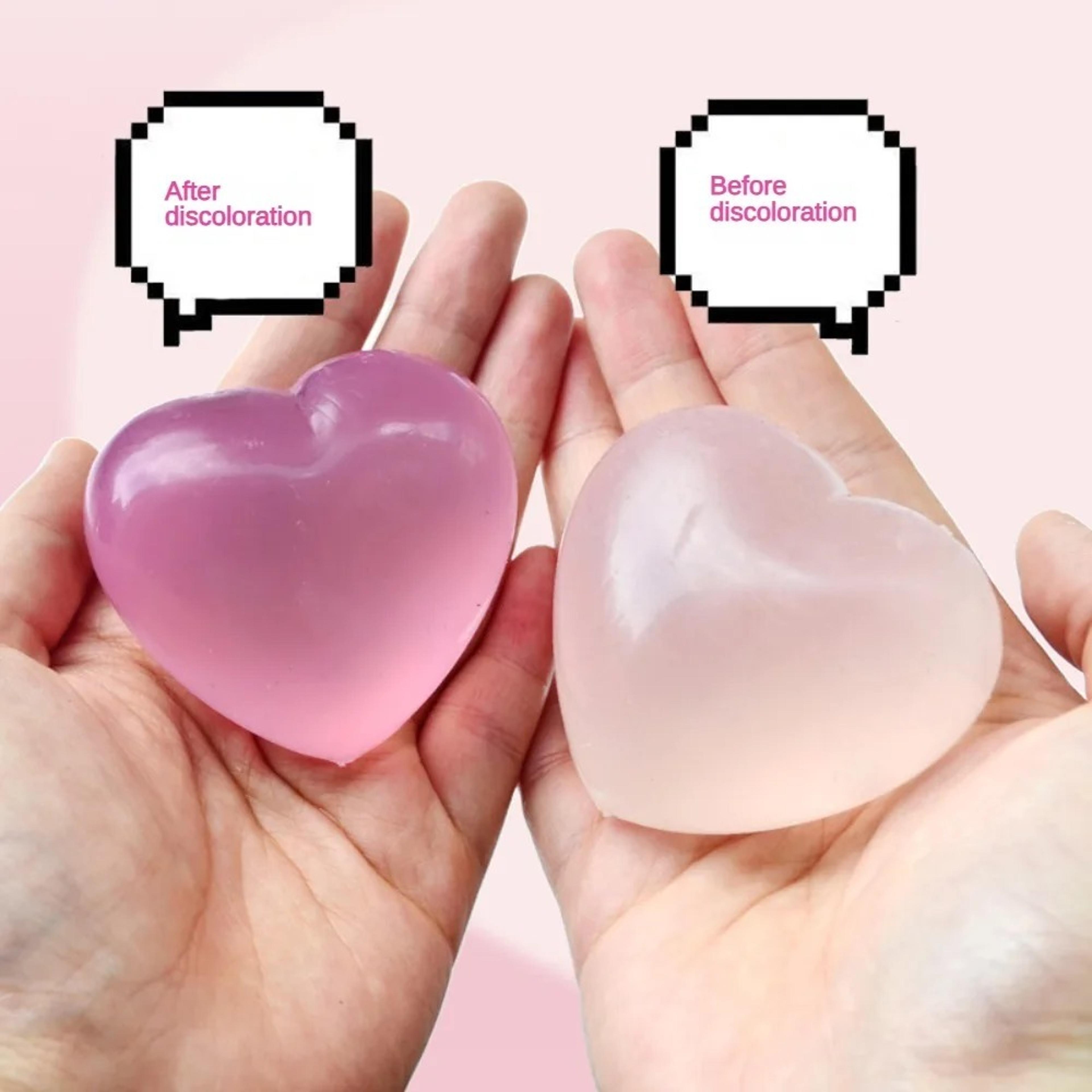 heart squeeze stress relief toy slow rising squishy for anxiety and focus