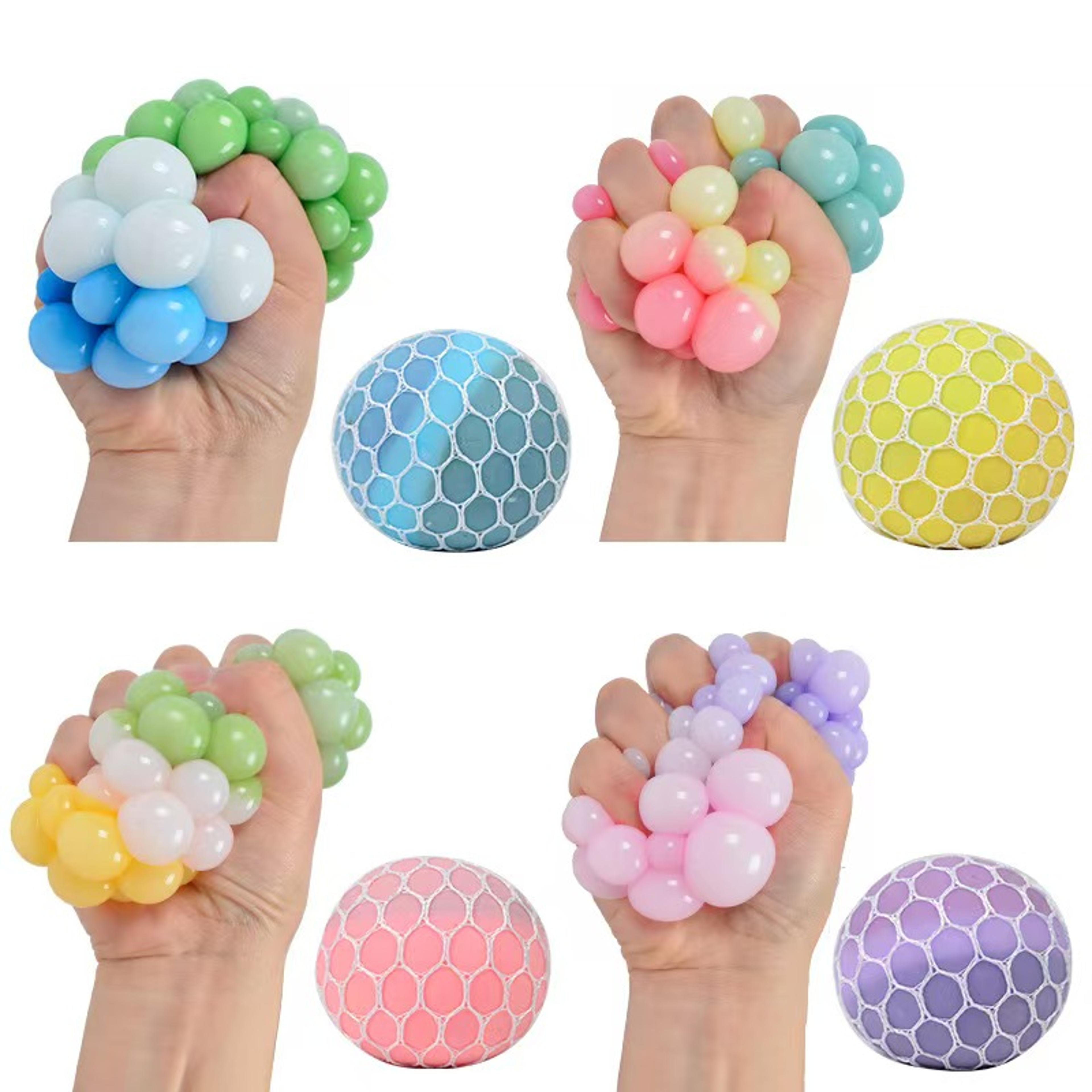 rainbow sensory stress relief ball squishy fidget toy for anxiety & focus