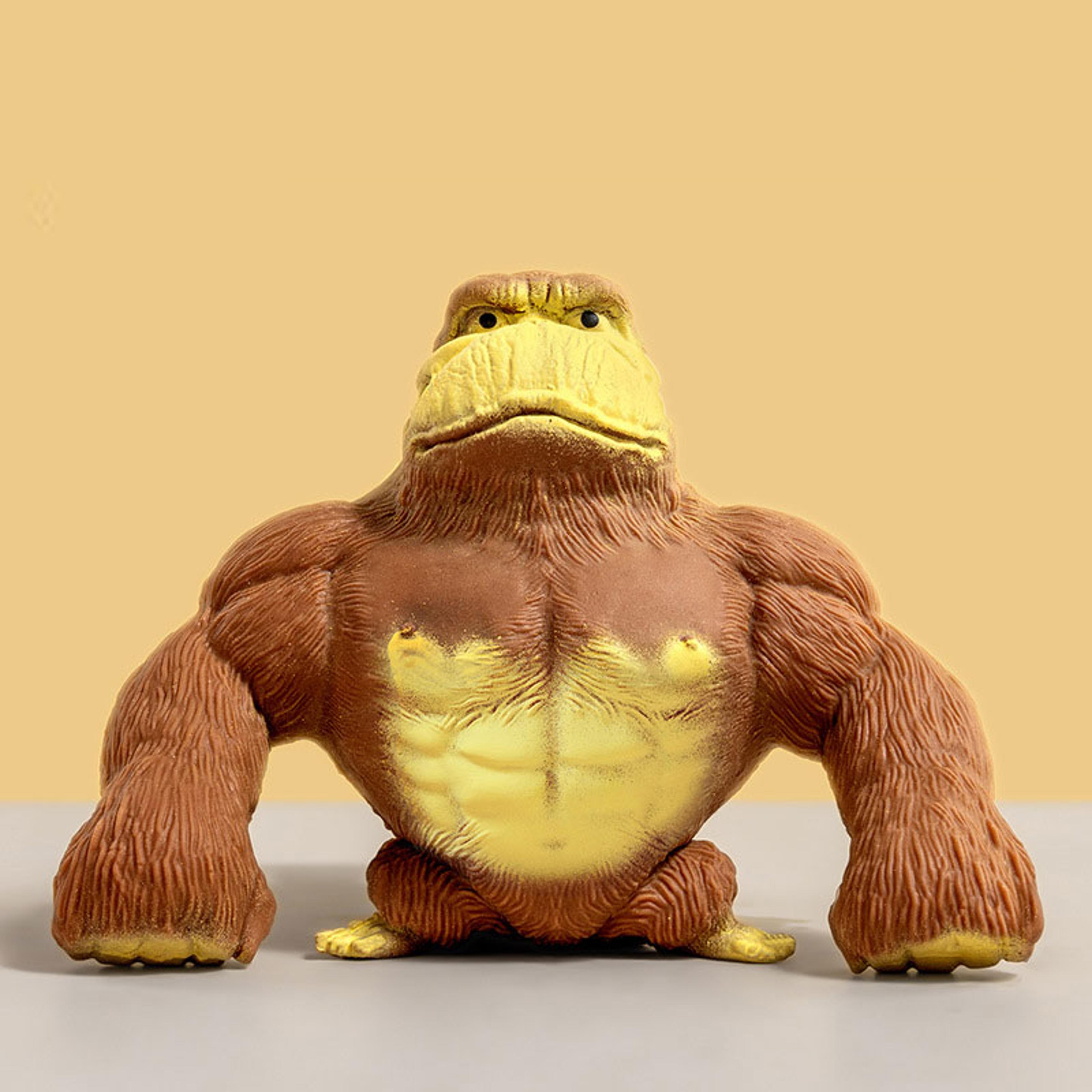 Premium  Squishy Orangutan Fidget Toy Fun Elastic Monkey Stress Relief Toy 0