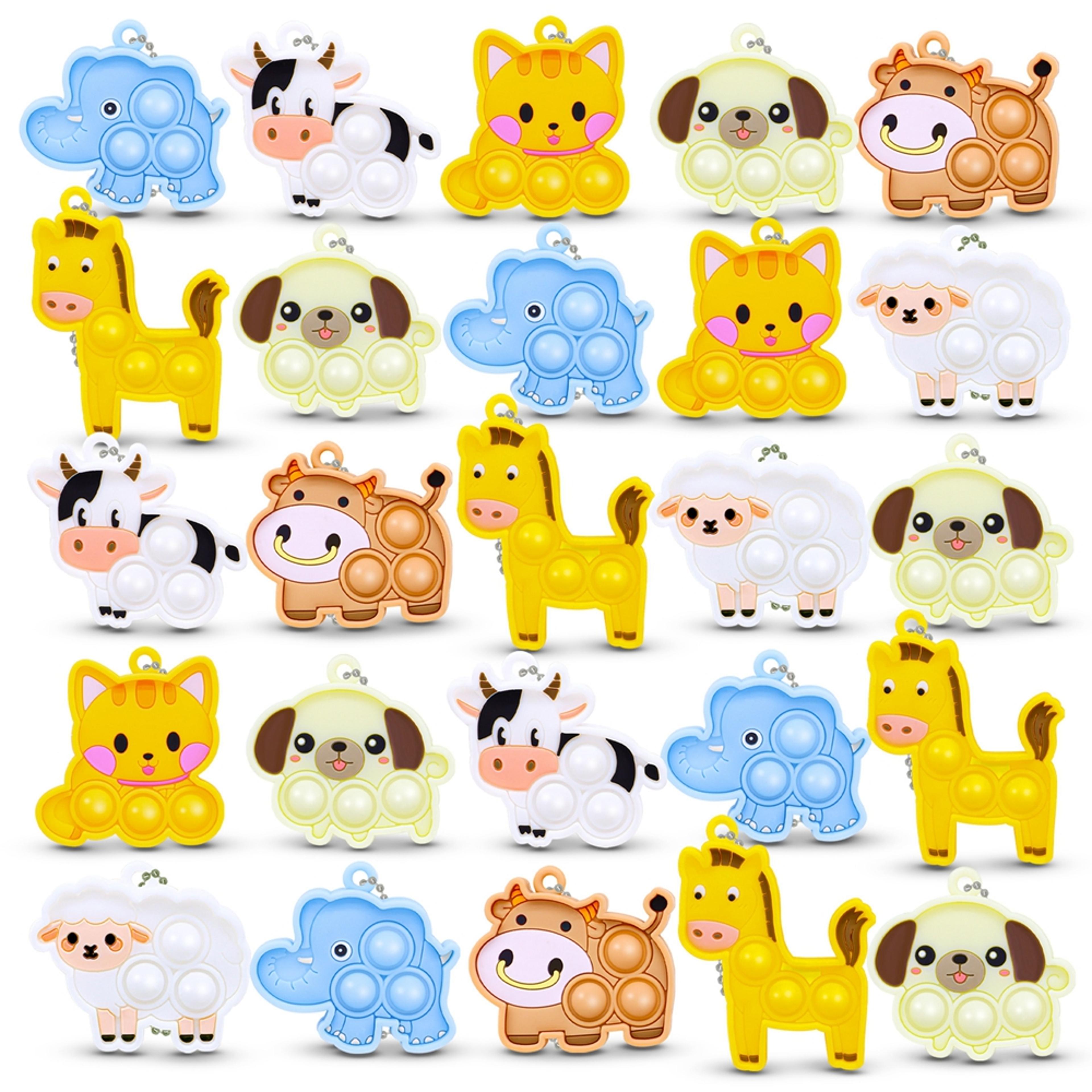animal pop fidget toy set push bubble sensory stress relief set