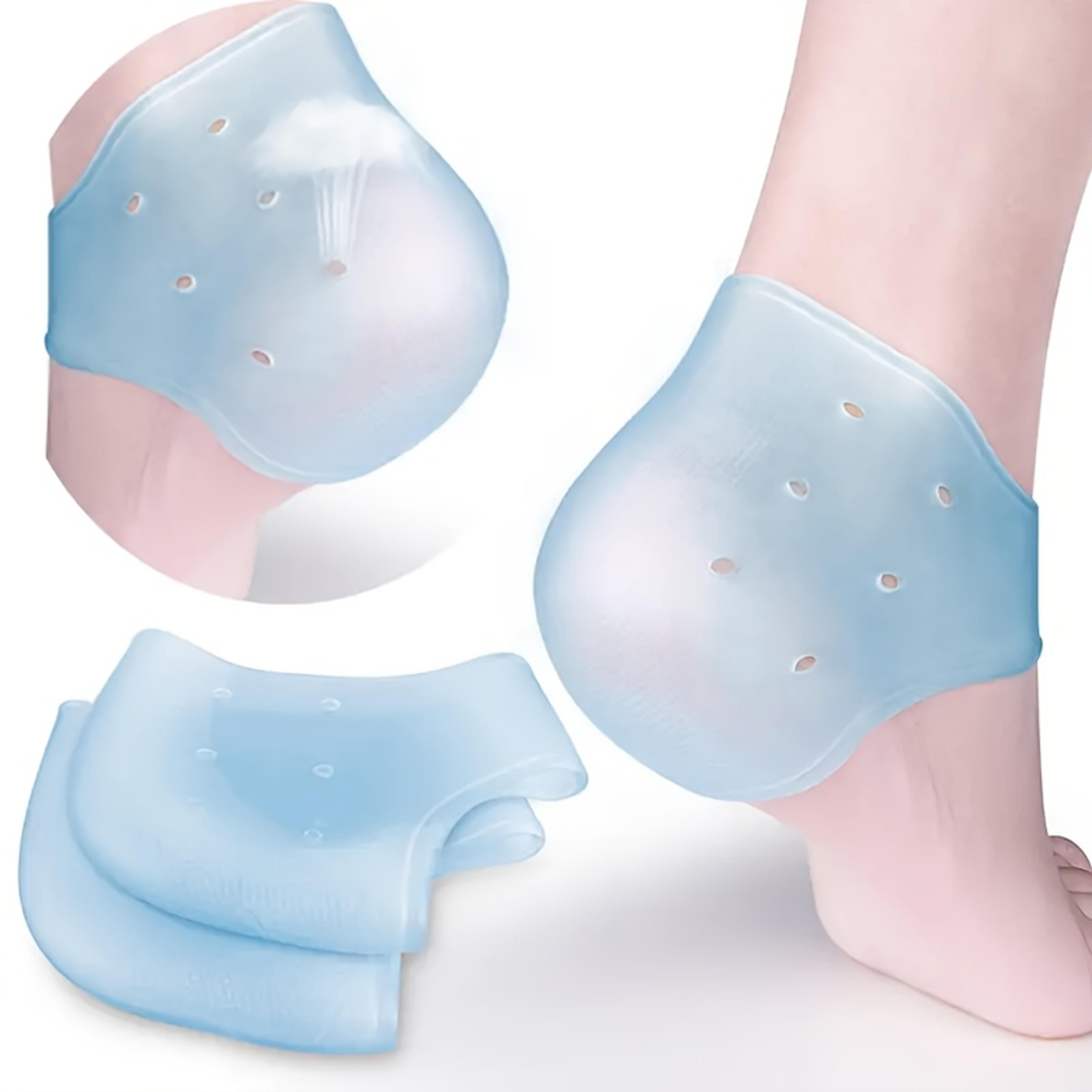 silicone gel heel cups for plantar fasciitis relief and cracked heel protection