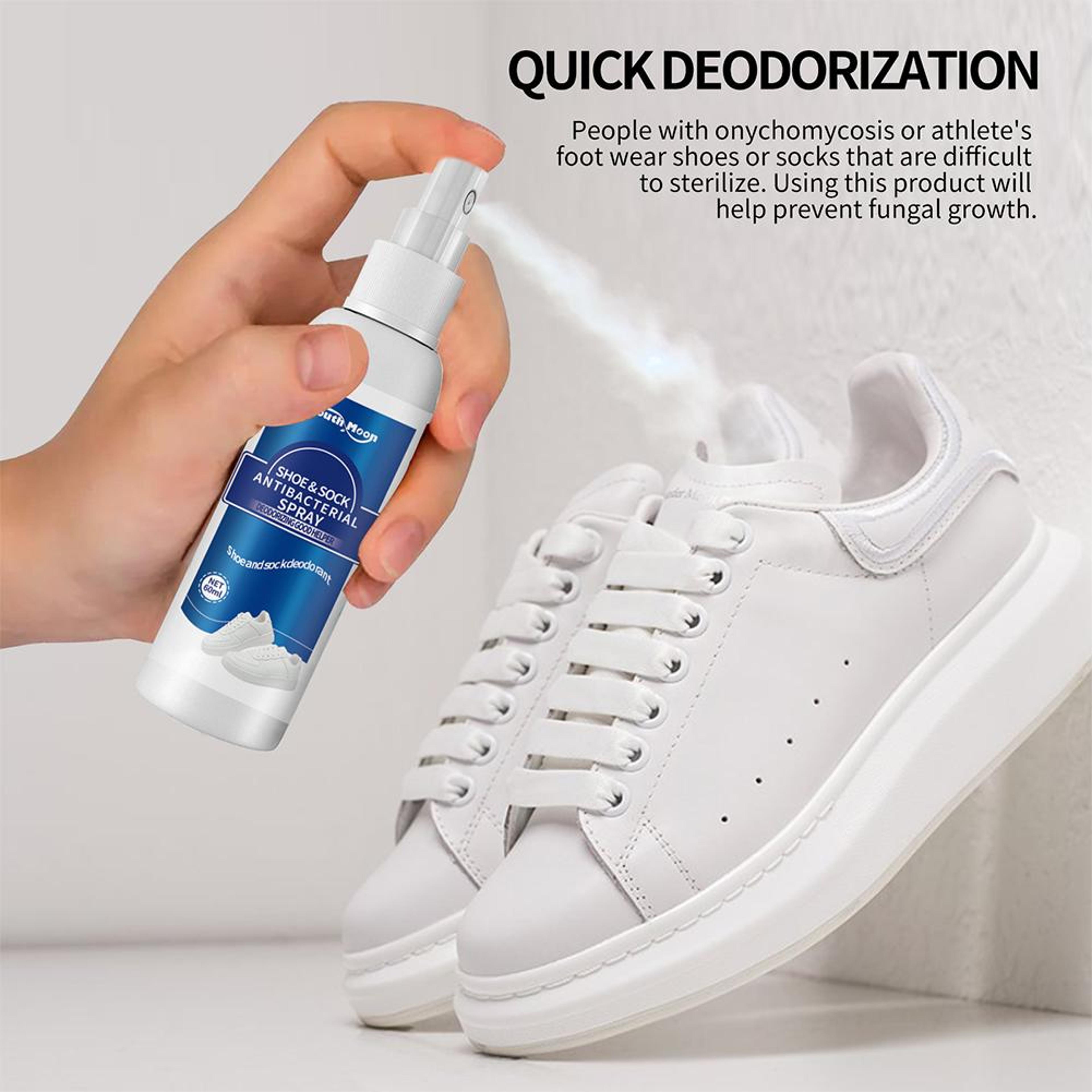 shoe odor eliminator spray antibacterial foot deodorizer freshener
