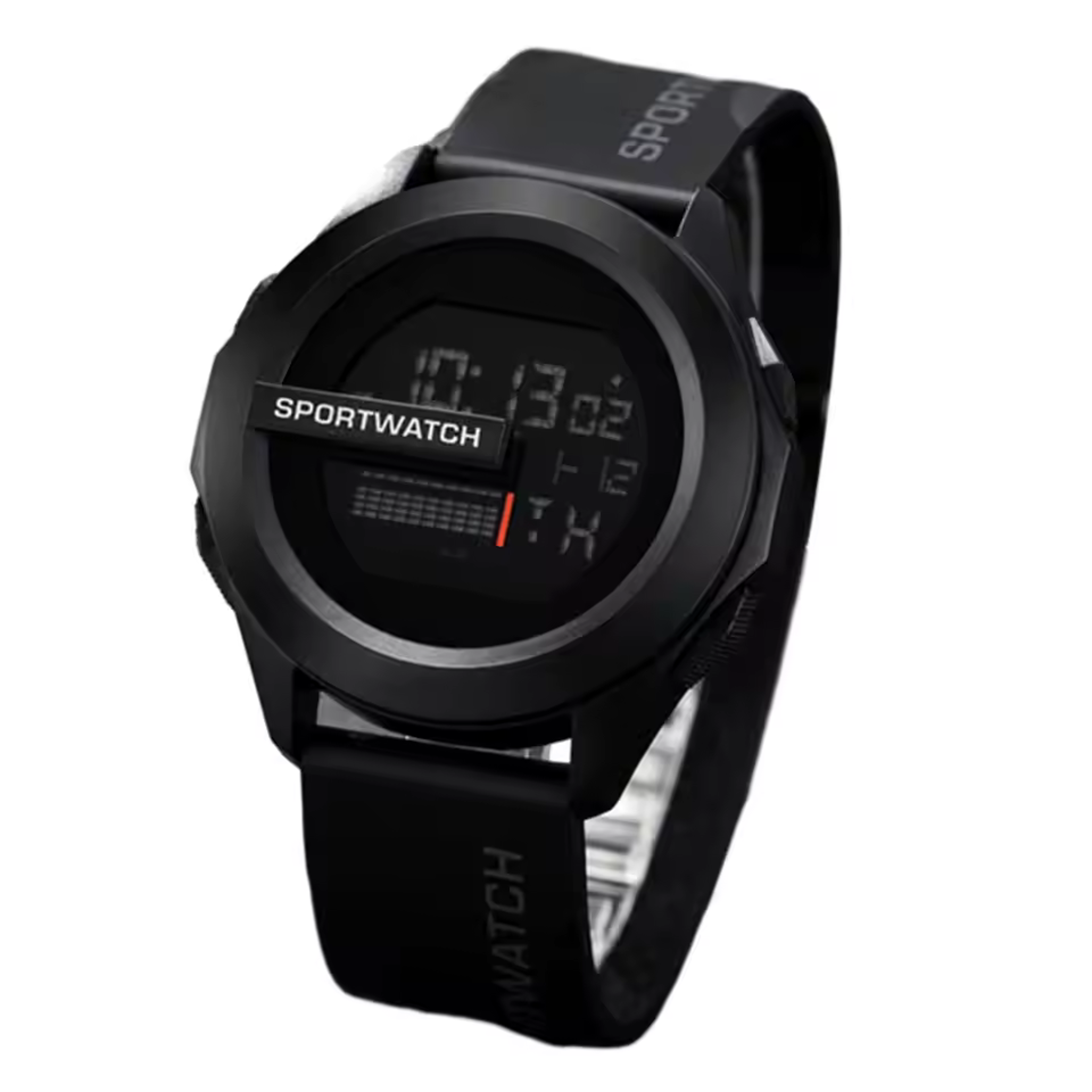 rugged waterproof led digital sports watch for men fitness alarm chrono