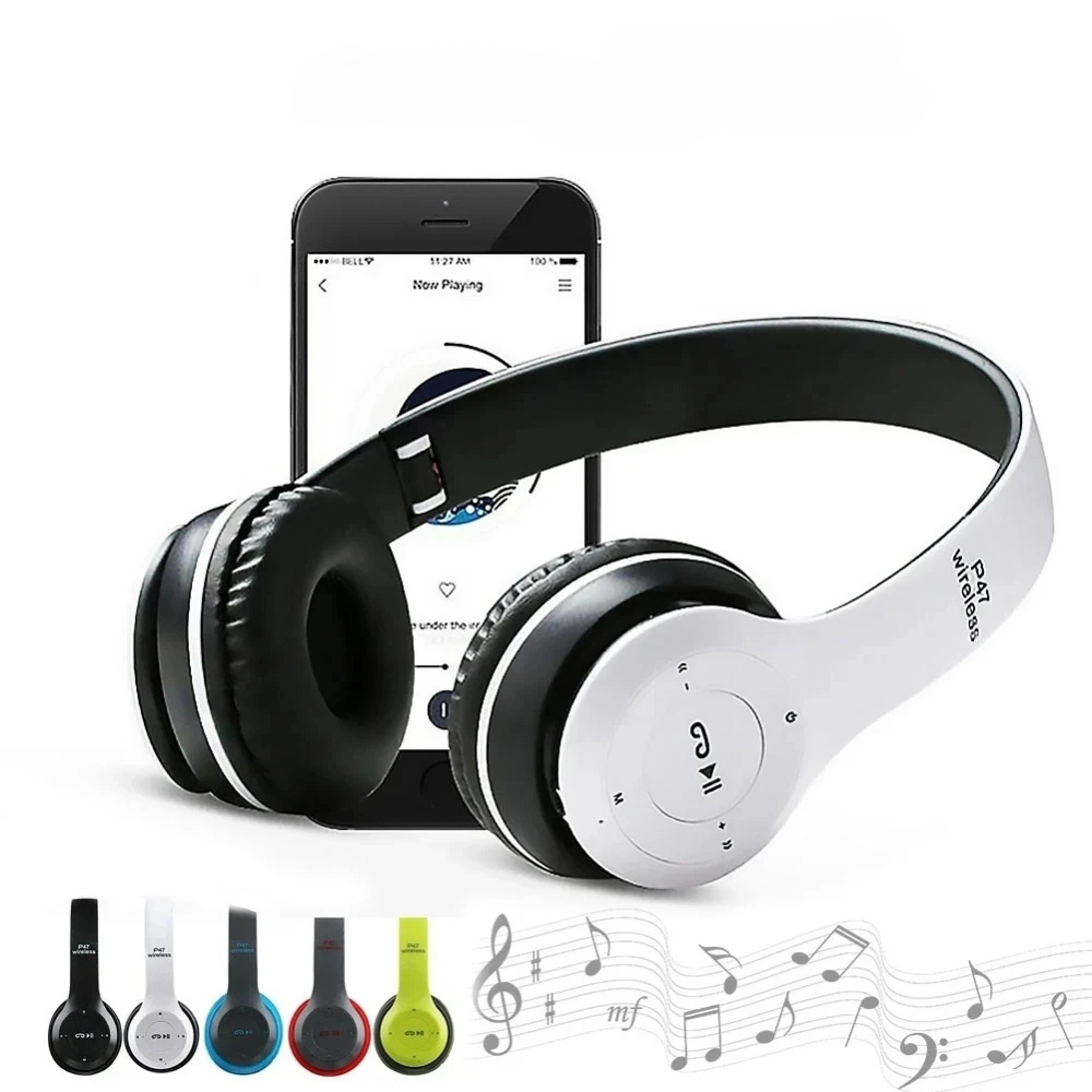 Foldable Wireless Bluetooth Headphones With Deep Bass Stereo For Music Gaming  Kids 4