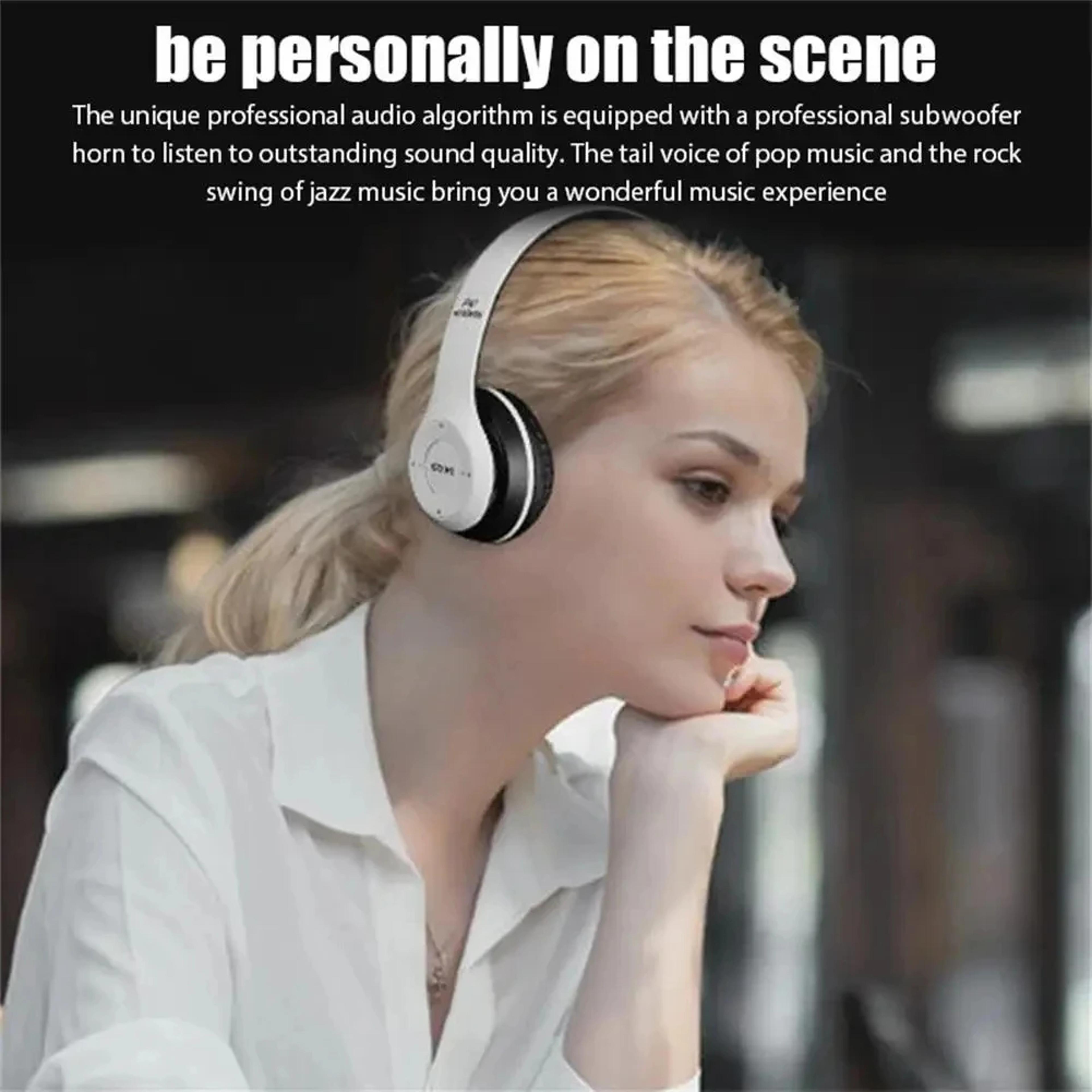 Foldable Wireless Bluetooth Headphones With Deep Bass Stereo For Music Gaming  Kids 5