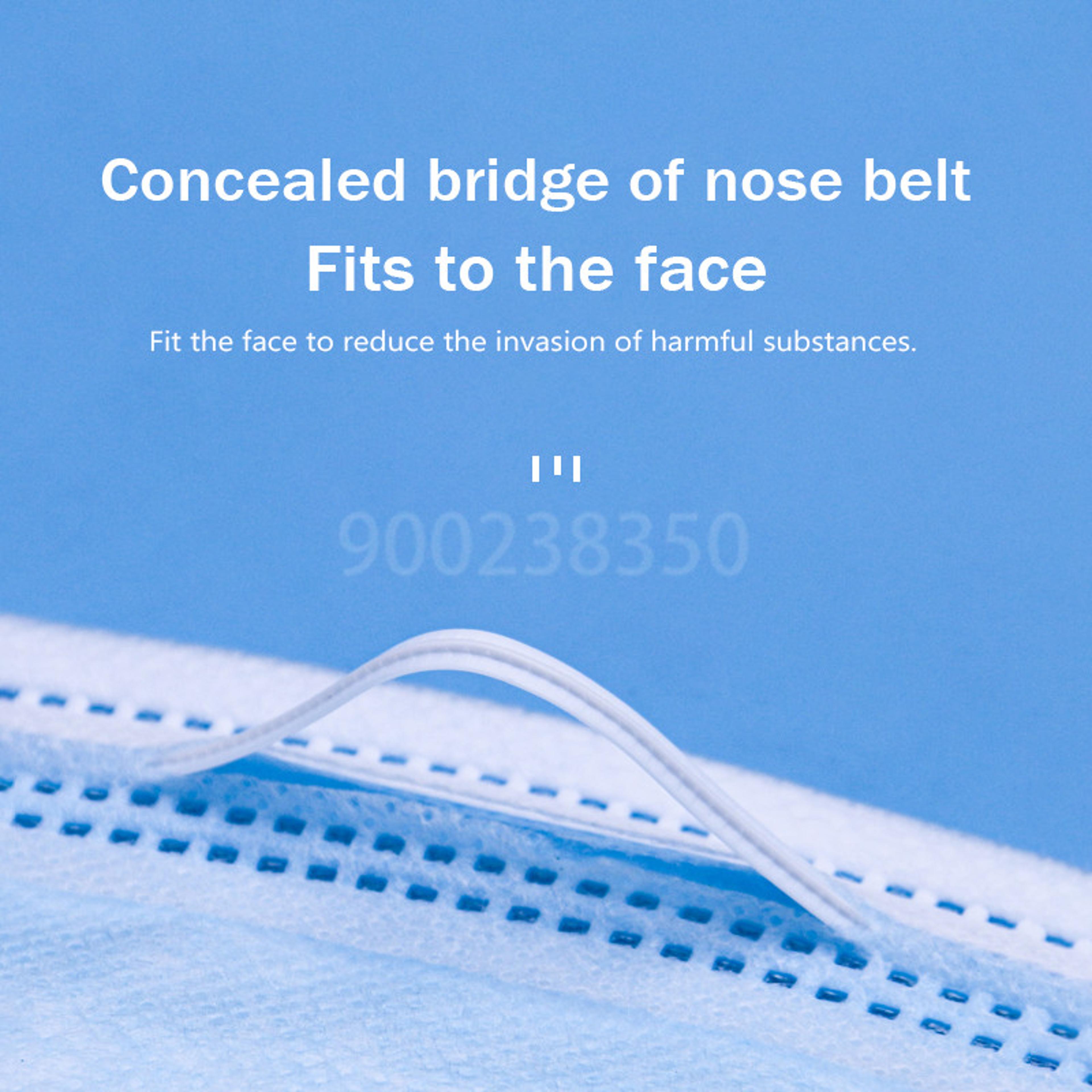 Disposable Face Masks Bulk Pack With Meltblown Filter Breathable Protective Mask For Adults 2